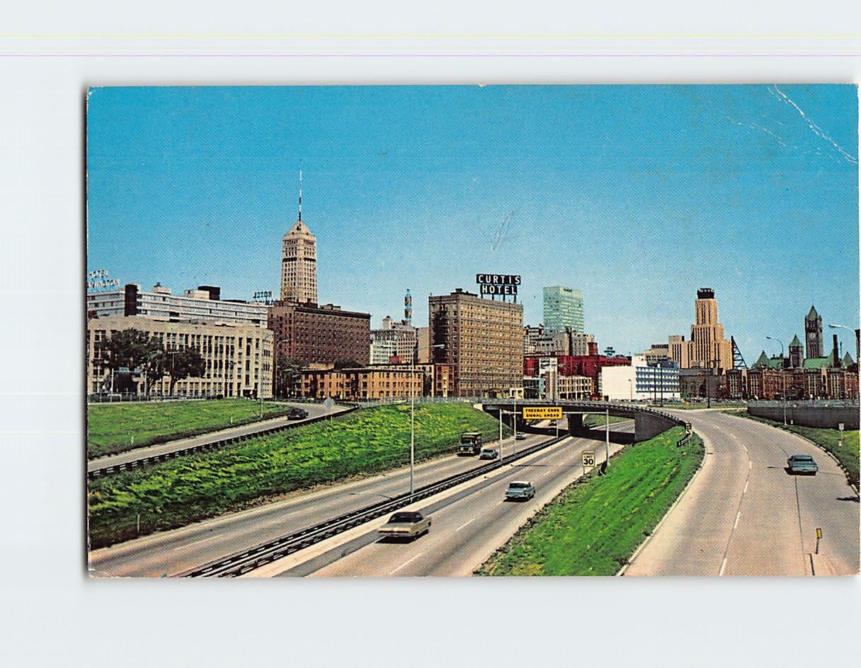Postcard Impressive View of the Skyline of Minneapolis Minnesota USA