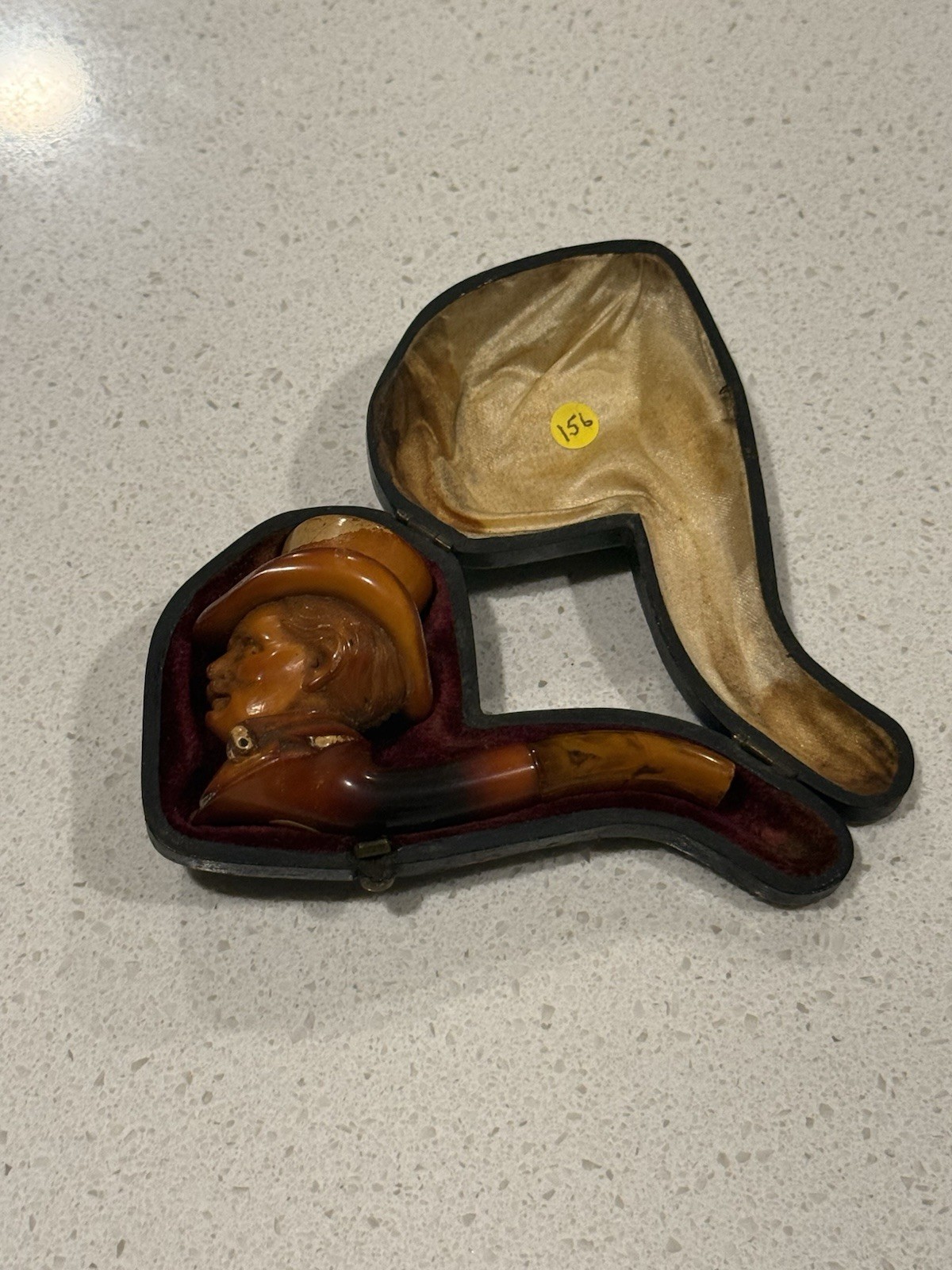 Vintage Meerschaum Pipe With case