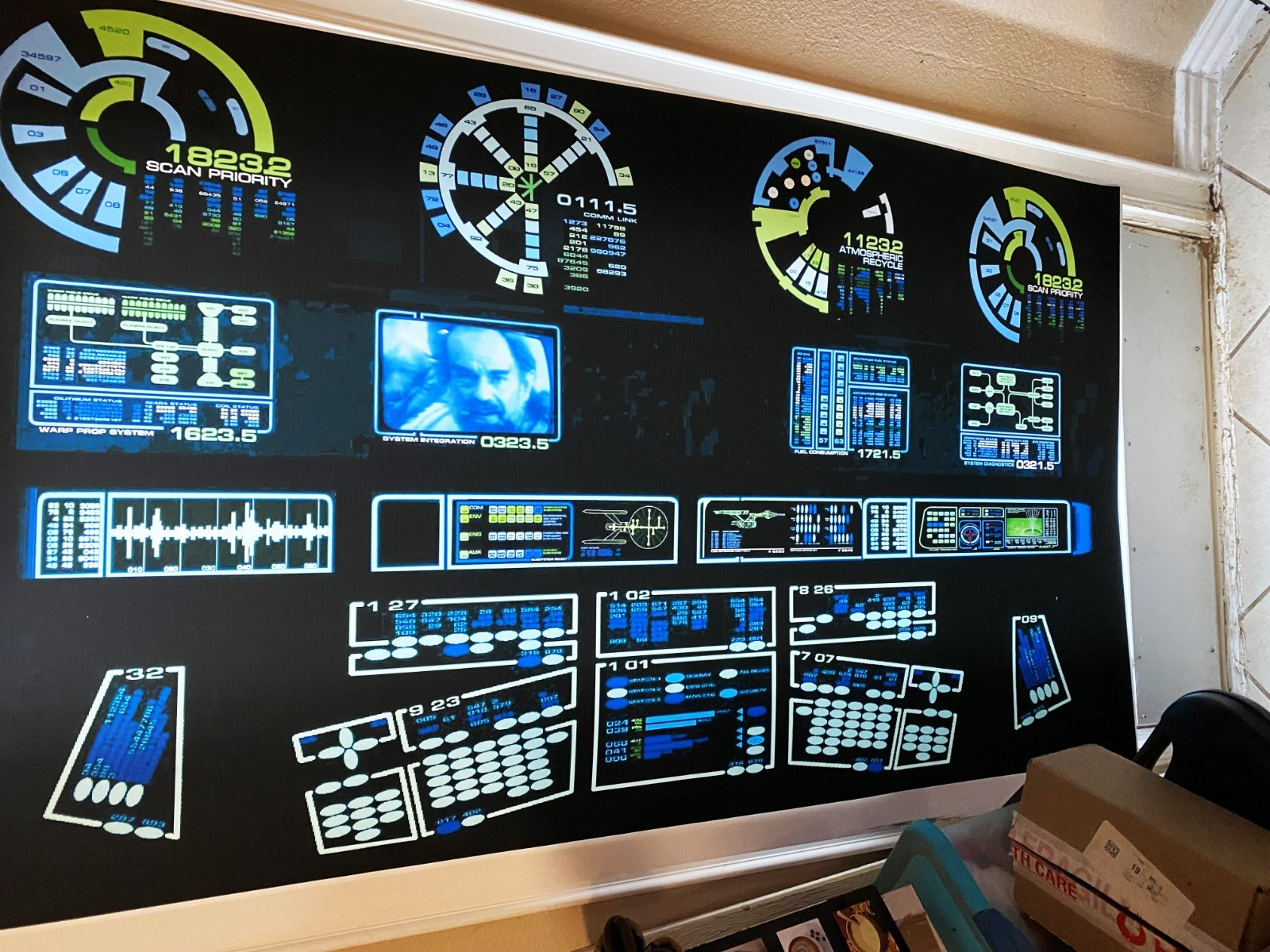 StAr TrEk prop the Final froniter Enterprise A computerTranslight poly print StAr TrEk prop the Final froniter Enterprise A computerTranslight poly print