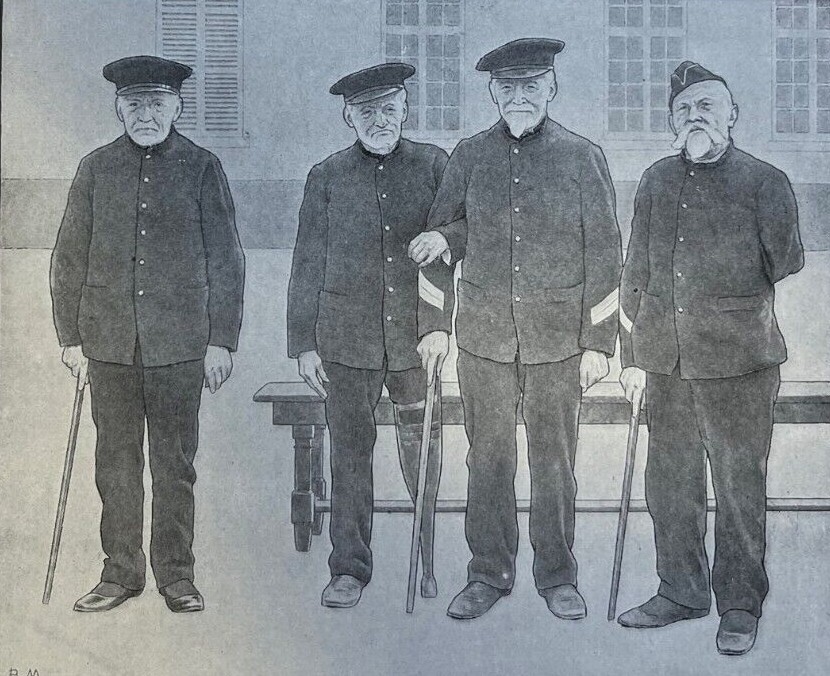 1910 How France Cares For Her Oldest Military Veterans illustrated 1910 How France Cares For Her Oldest Military Veterans illustrated