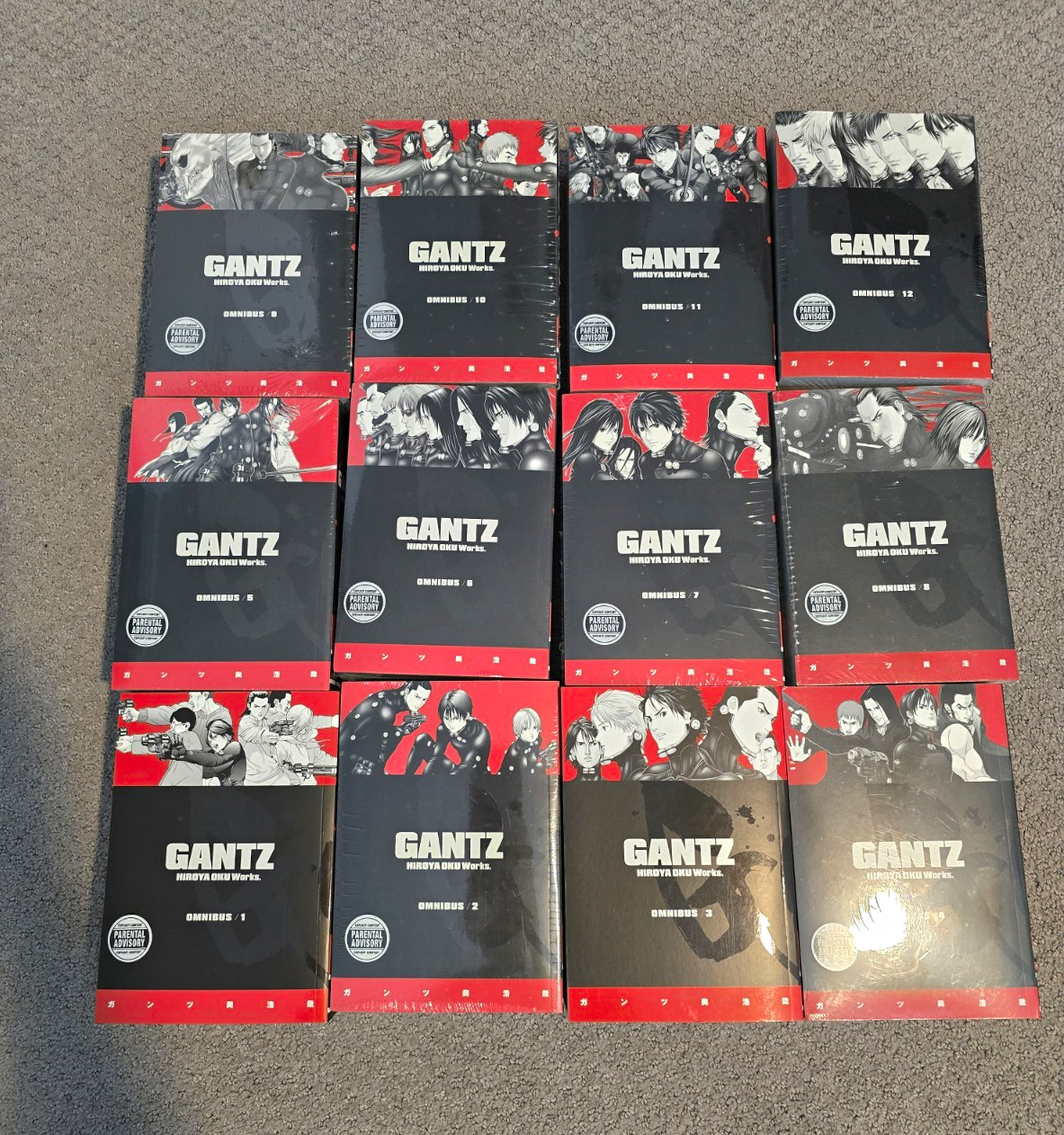 Dark Horse Gantz Omnibus Manga Comic Book Lot Volumes 1-12 New