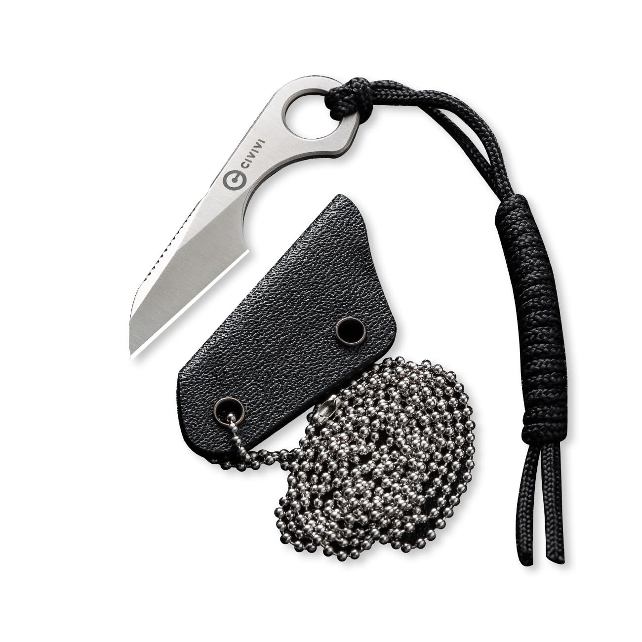CIVIVI Gramis Mini Fixed Blade Neck Knife for EDC, Swedish 14C28N Steel, With Ky CIVIVI Gramis Mini Fixed Blade Neck Knife for EDC, Swedish 14C28N Steel, With Ky