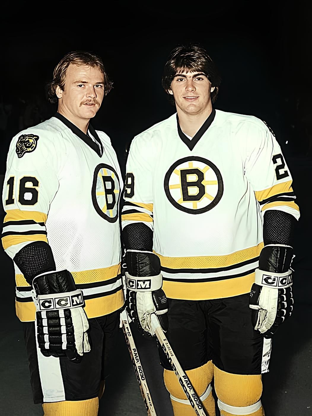 HOCKEY PHOTO PRINT RICK MIDDLETON STEVE KASPER BOSTON BRUINS HOCKEY PHOTO PRINT RICK MIDDLETON STEVE KASPER BOSTON BRUINS