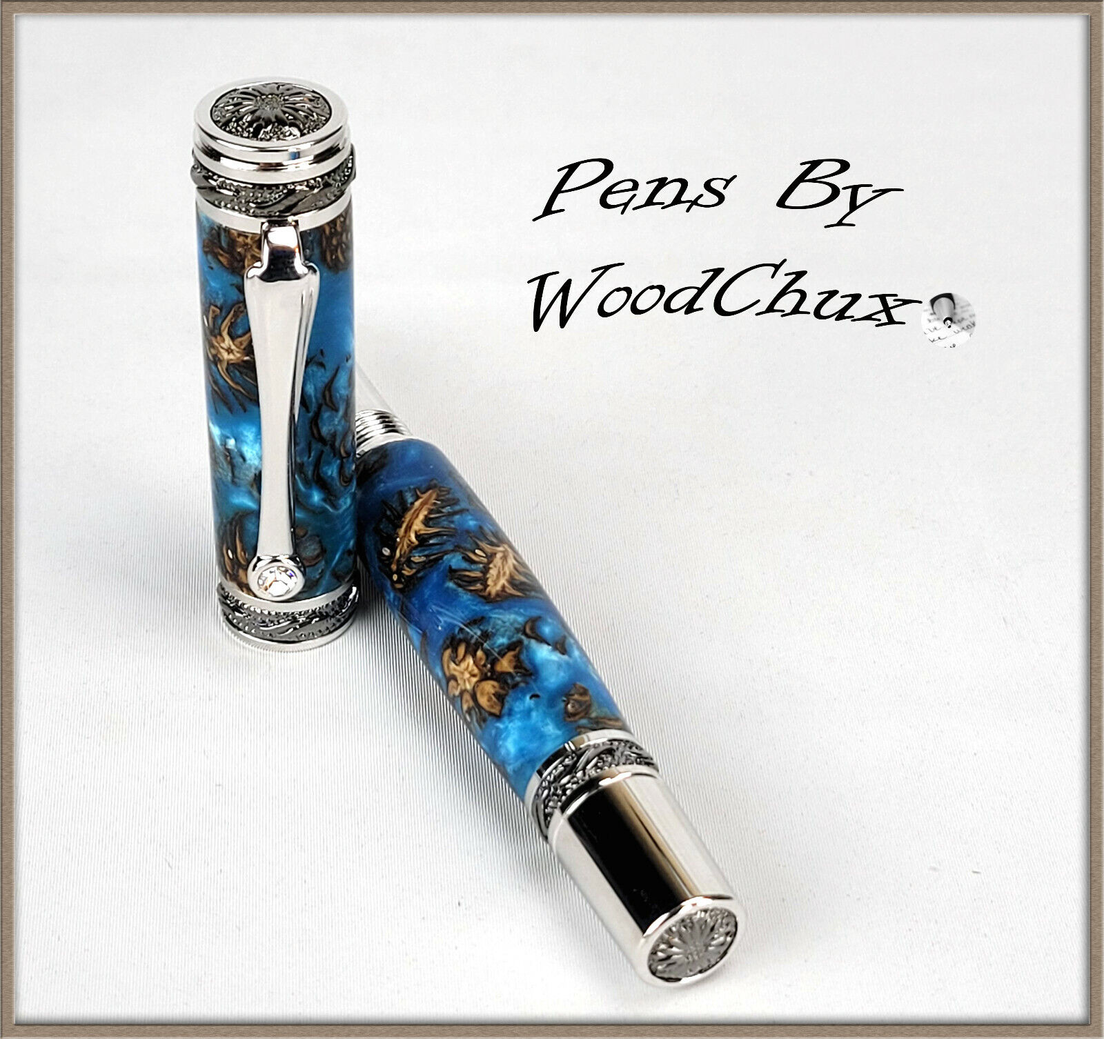 Handmade Stunning Mini Pine Cones Rollerball Or Fountain Pen ART SEE VIDEO 1185