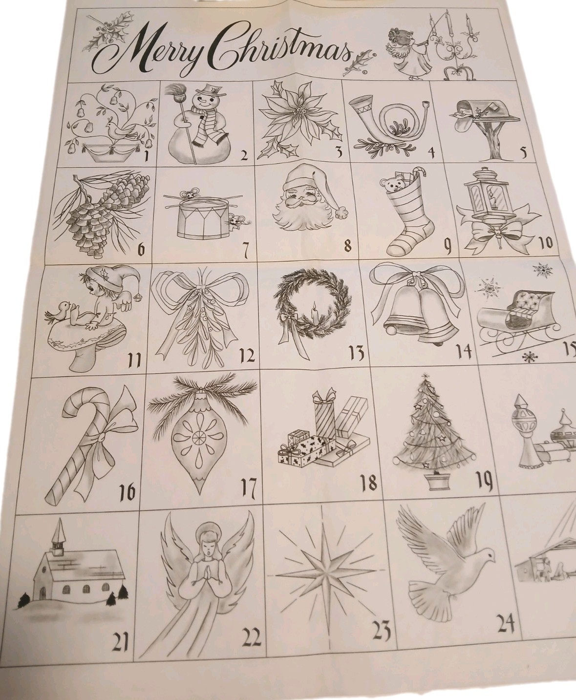 Vintage NOS Tri-Chem Christmas Ornaments or Gift Tag Full Sheet Unused Vintage NOS Tri-Chem Christmas Ornaments or Gift Tag Full Sheet Unused