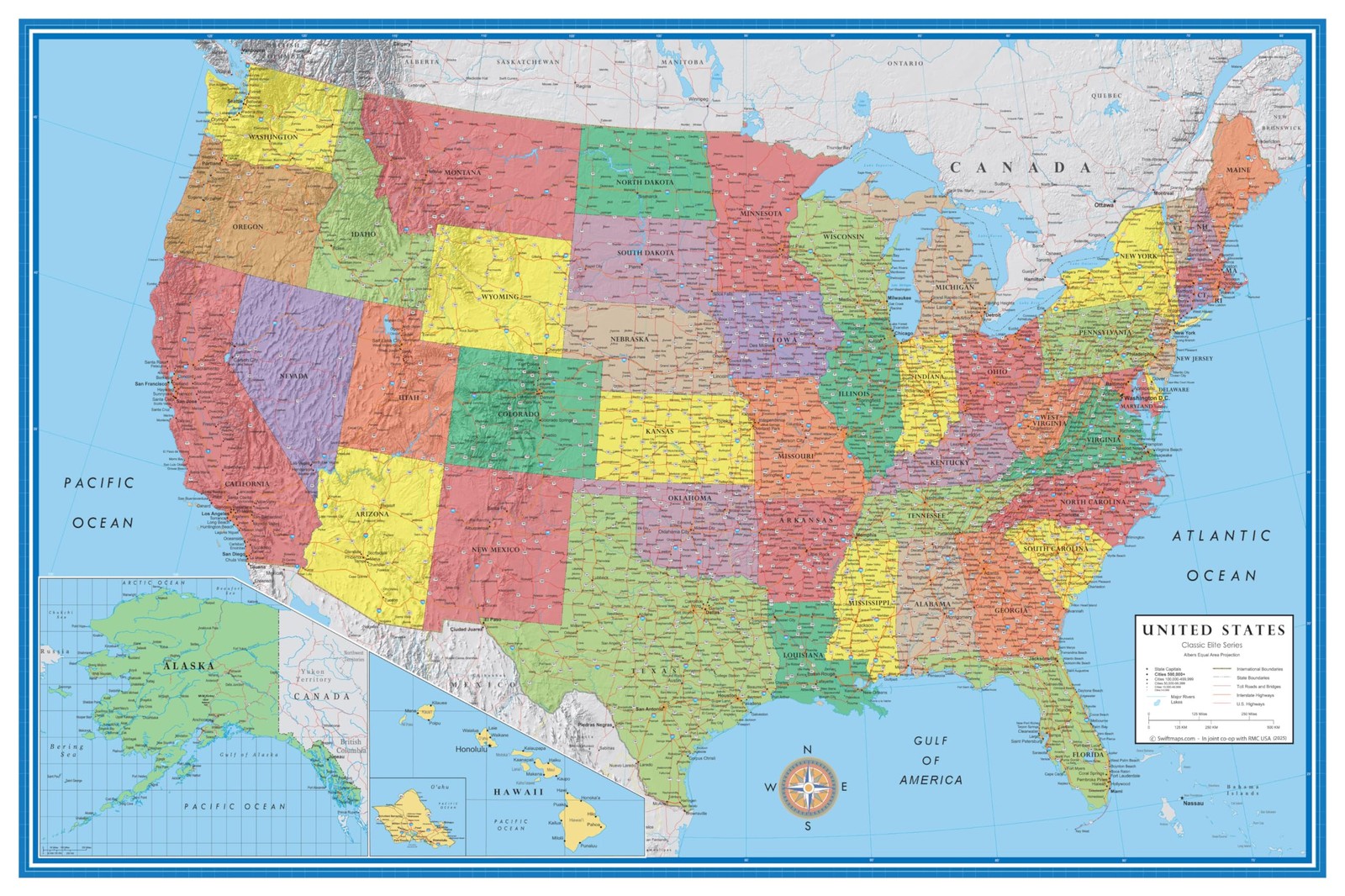 Huge 48x78 Laminated USA Wall Map Mega Dry Erase Durable Educational Business... Huge 48x78 Laminated USA Wall Map Mega Dry Erase Durable Educational Business...