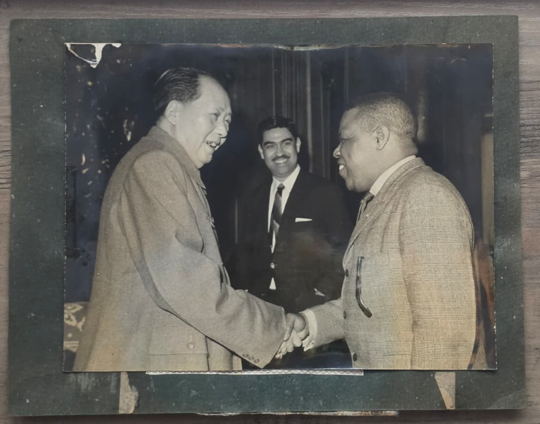 1960 CHINA Communist MAO ZEDONG Early PORTARIT of Mao TSE TUNG ORIG Photo 385