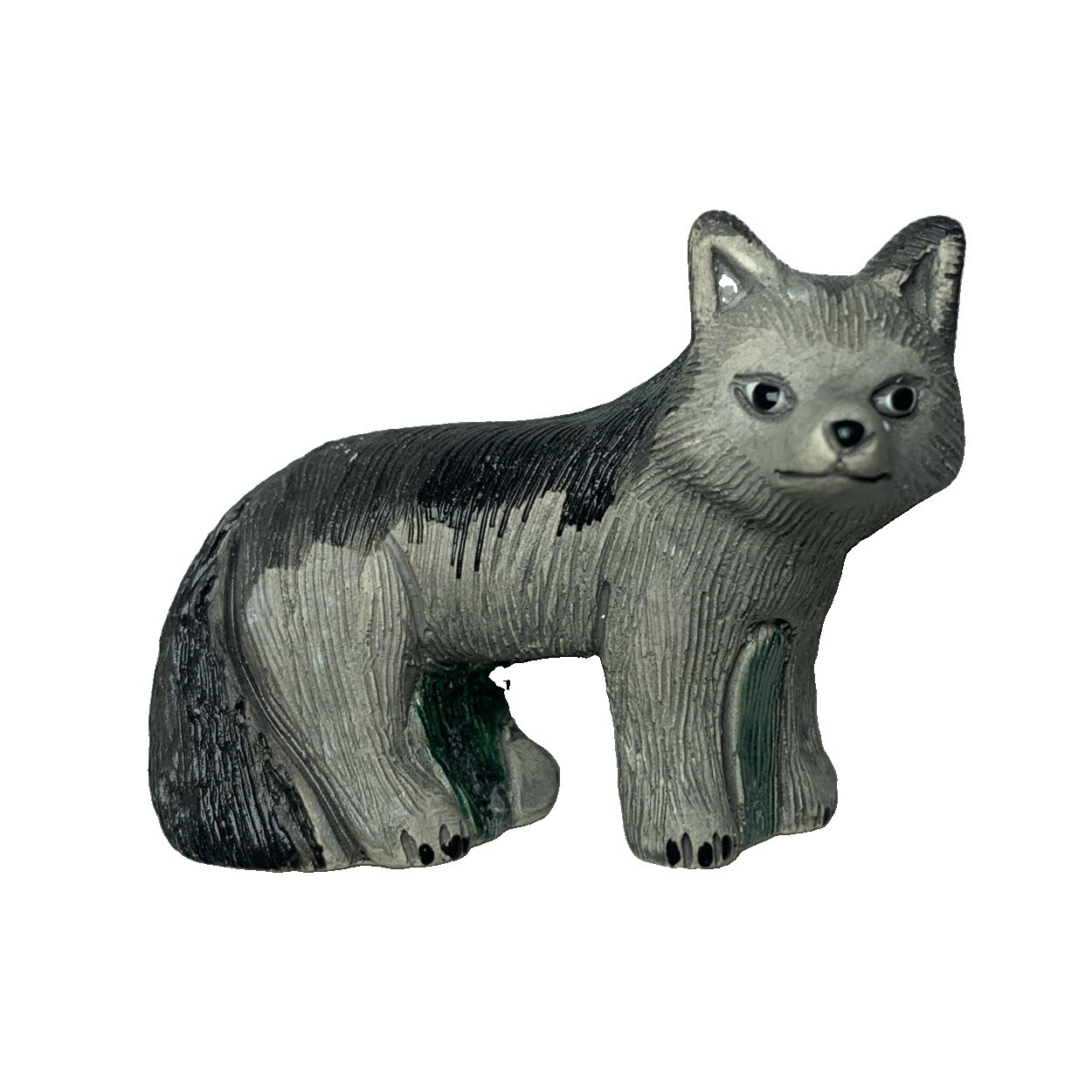 Vintage Artesania Rinconada Wolf Ceramic Figurine