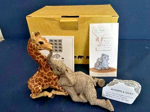 The Herd Collection Whoops & Daisy #3308 by Martha Carey with Box and Stone