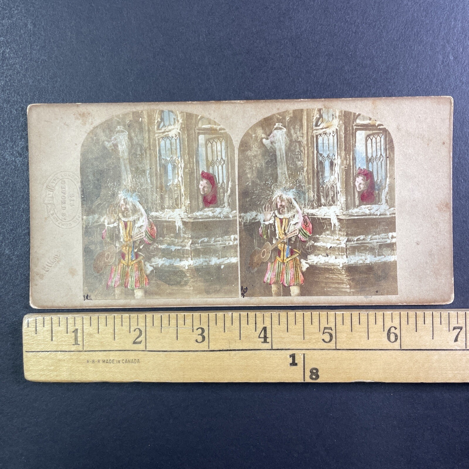 J. Elliott Stereoview London Stereoscopic Co. Minstrel Water Dousing Victorian