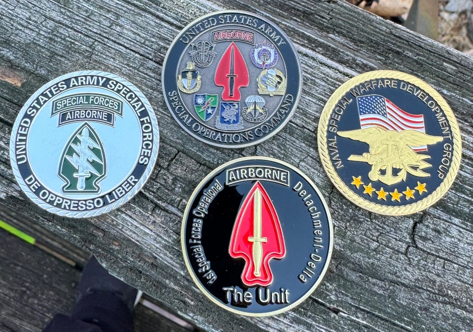 USSOCOM Special Operations Army Navy Challenge Coin set  set
