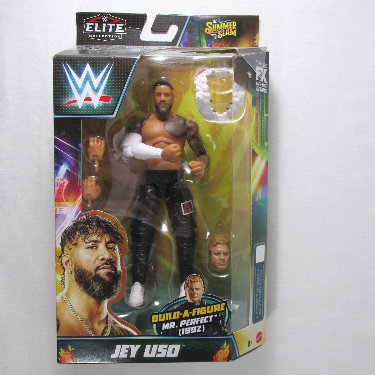 Mattel Jey Uso Summer Slam Elite Collection WWE Wrestling Figure New Mr Perfect