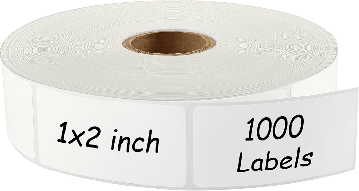 1000 Removable Freezer Labels 1x2 Inch | Waterproof Oil Resistant Stickers, No 1000 Removable Freezer Labels 1x2 Inch | Waterproof Oil Resistant Stickers, No
