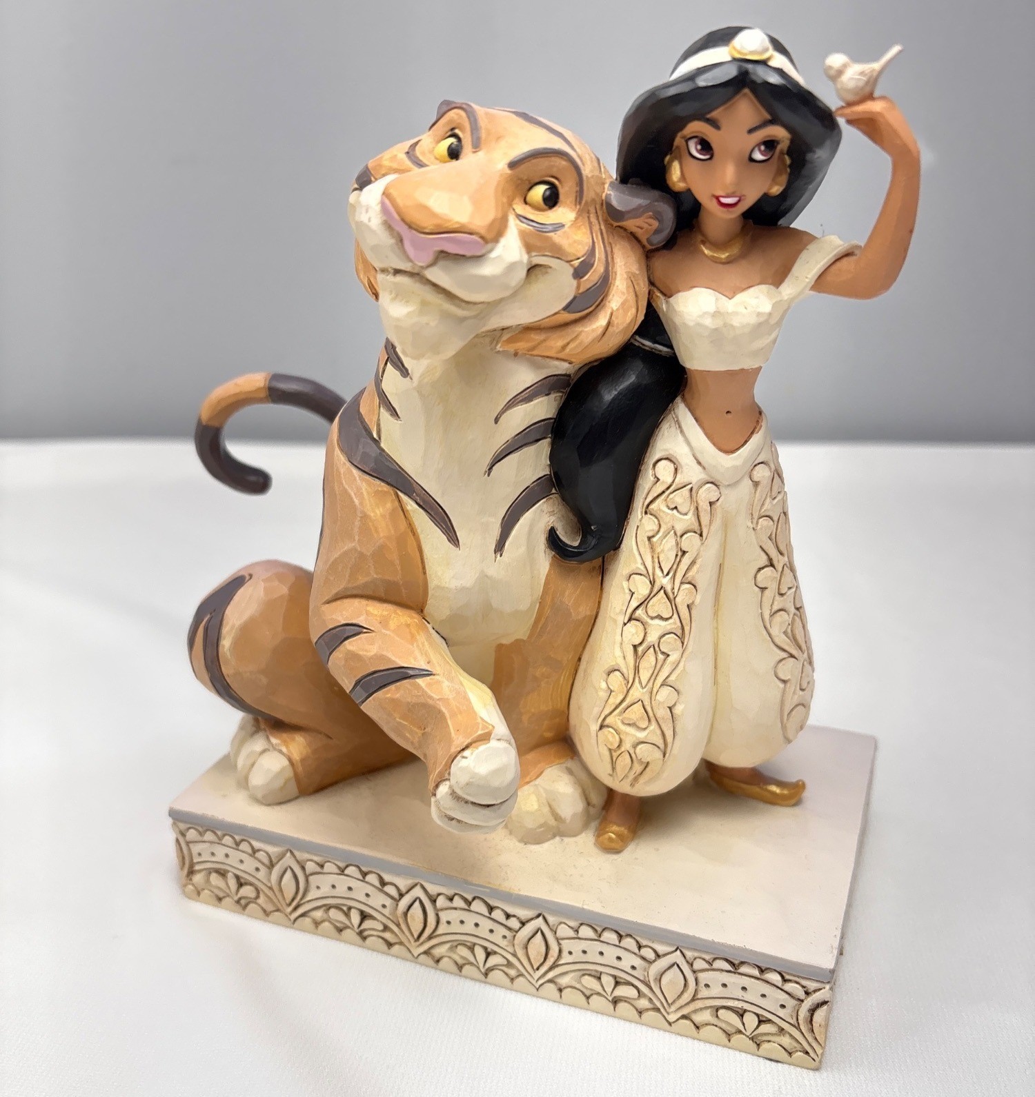 Disney Traditions Jasmine & Rajah Figurine Wondrous Wishes By Jim Shore Decor