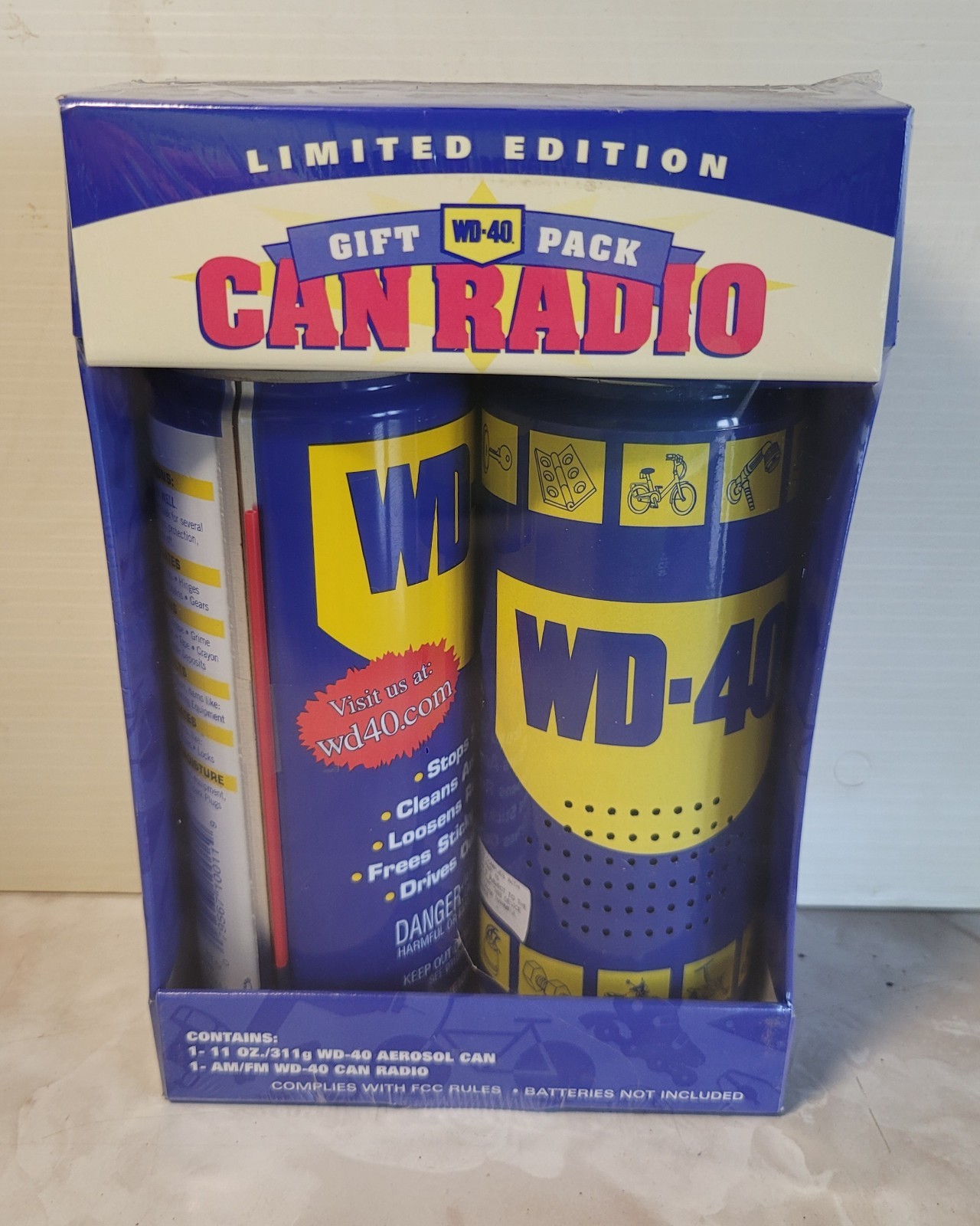 Sealed Vintage WD-40 Can RADIO Kit - LIMITED EDITION 