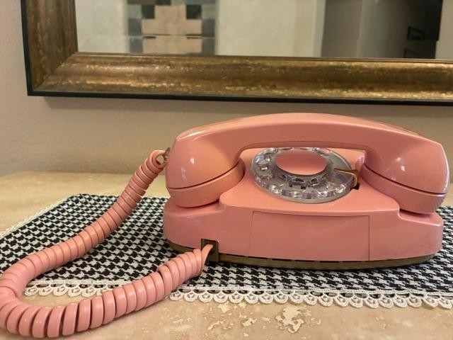 Vintage Rotary Pink Princess Phone