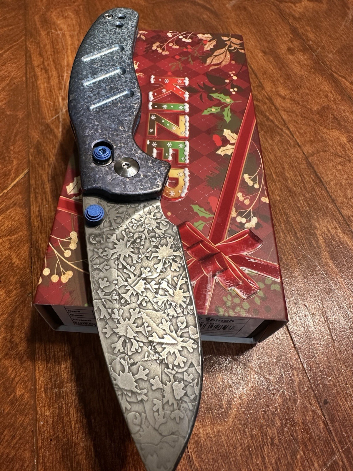 (Rare /custom) crystallized titanium Kizer Sheepdog C01C 2.9 Pocketknife S45VN