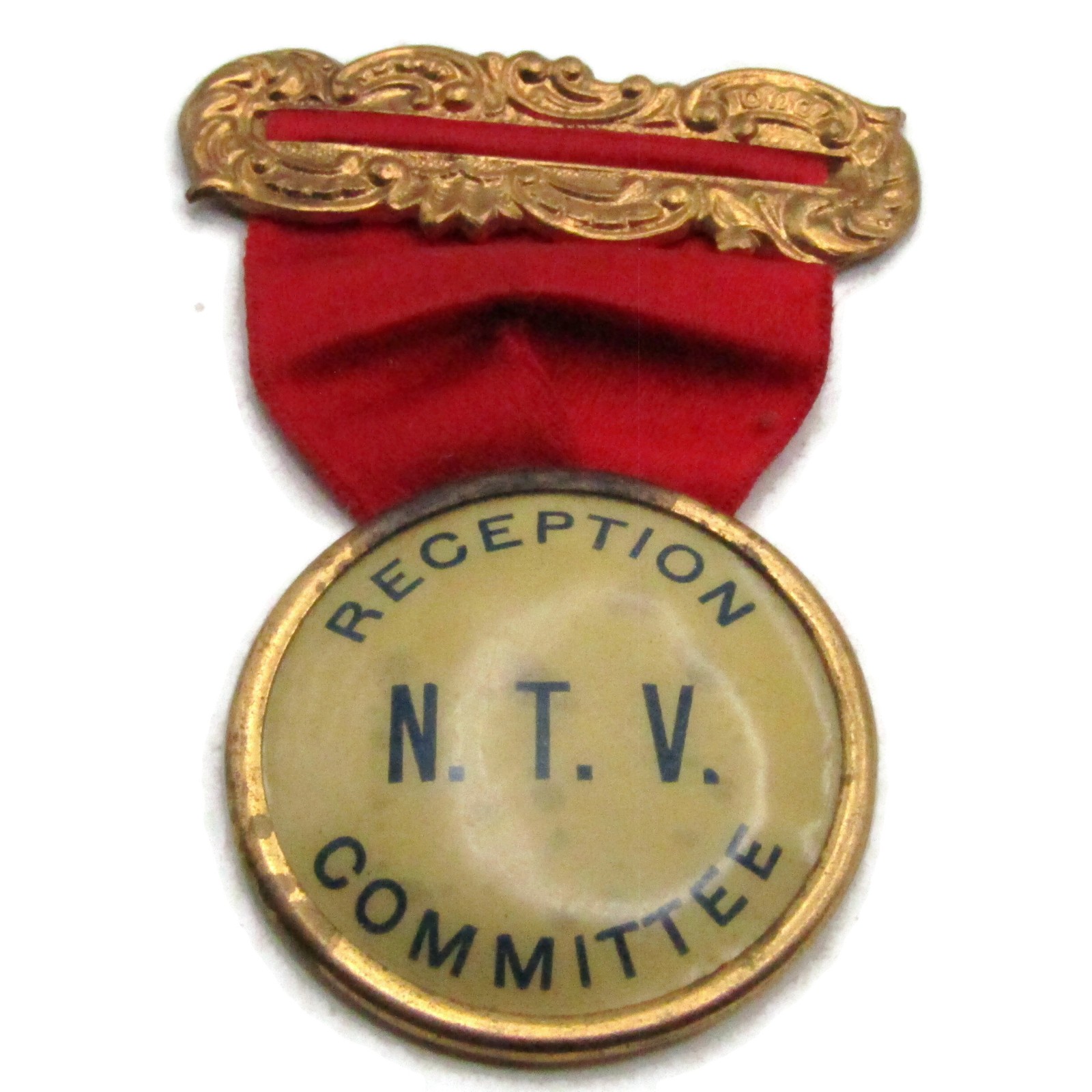 Vintage N.T.V. Reception Committee Medal Pin Badge Vintage N.T.V. Reception Committee Medal Pin Badge