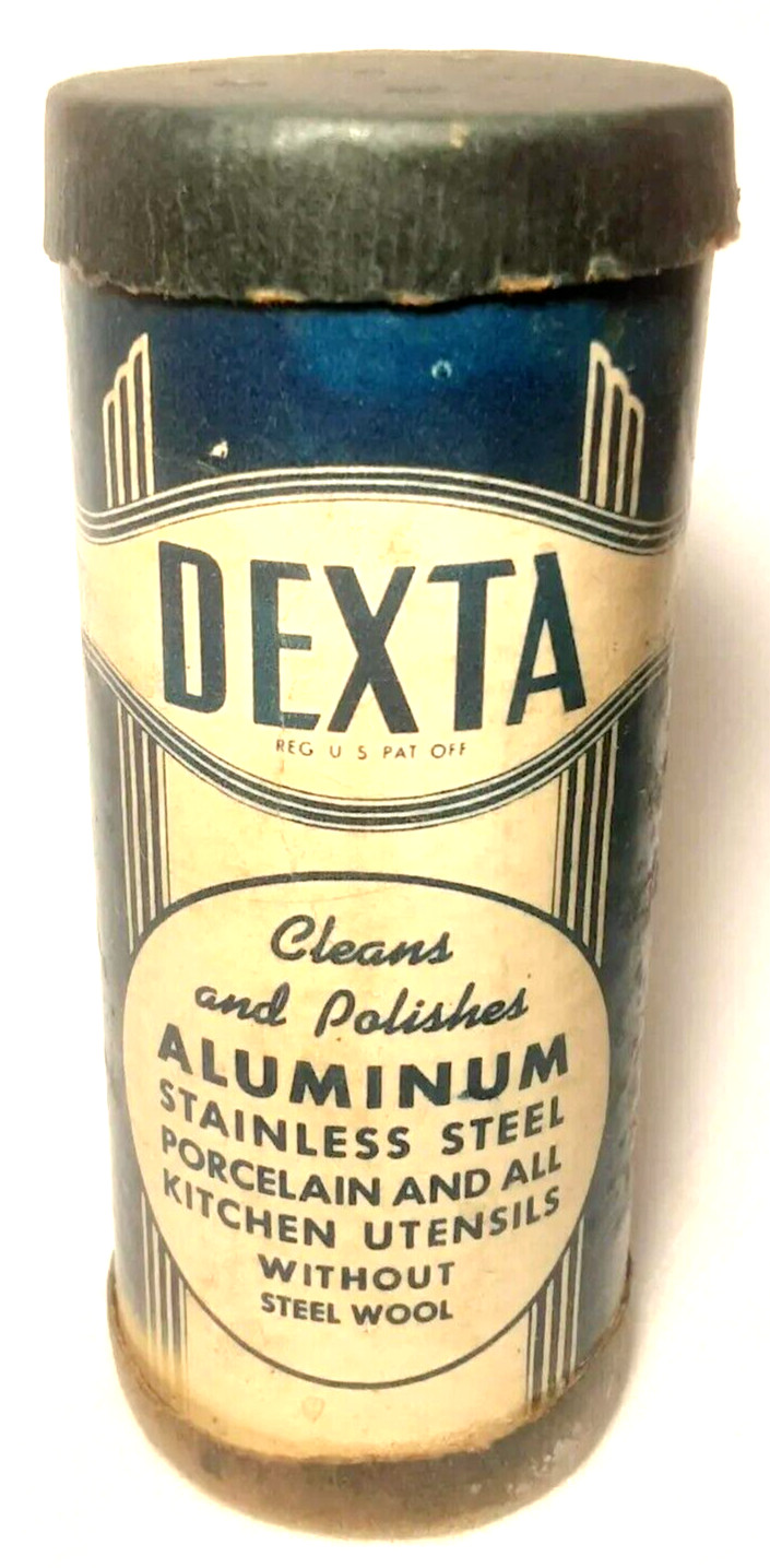 Antique 1930s Dexta Polish Cleans & Polishes Old Stock
