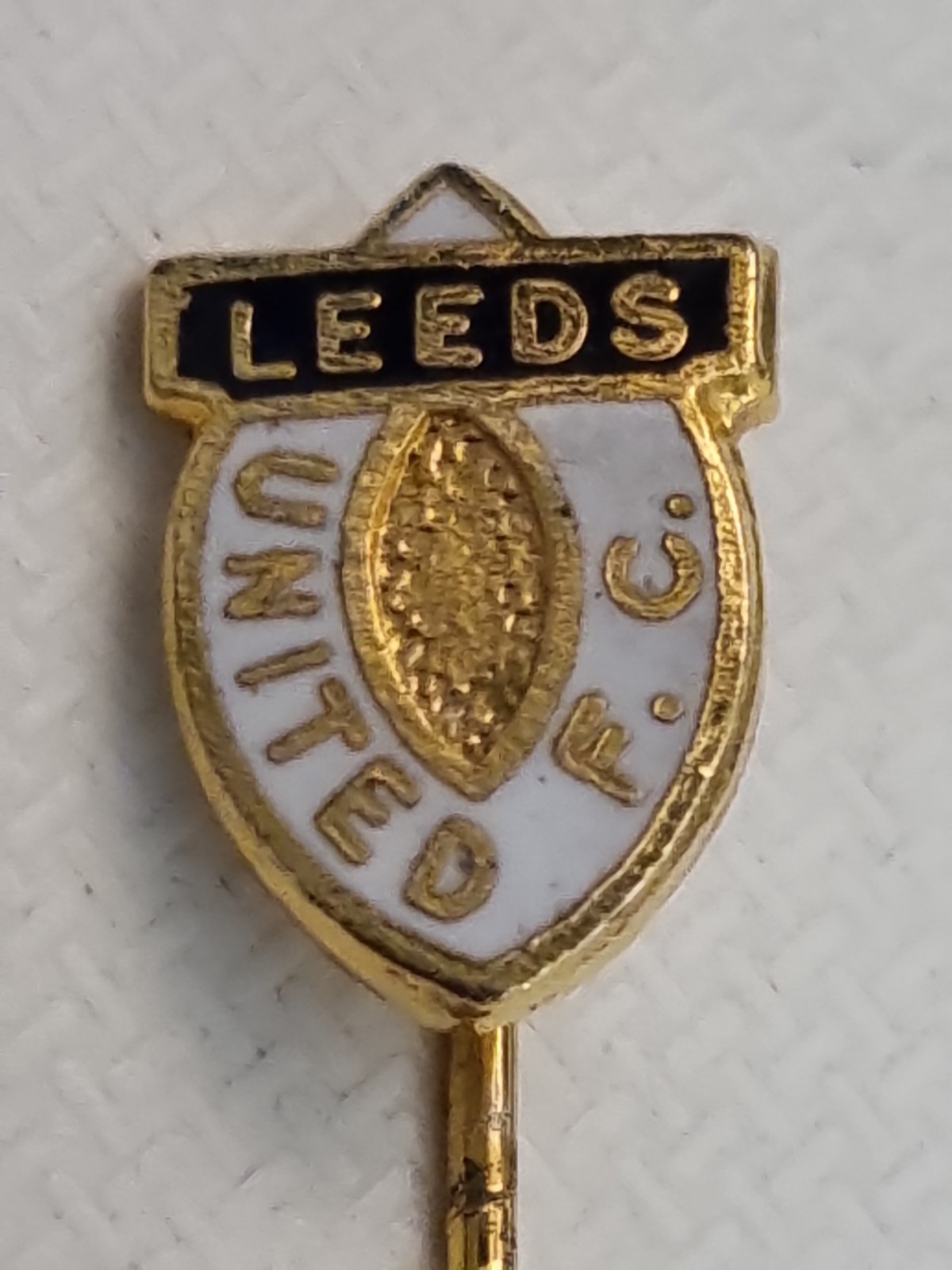 LEEDS UNITED FC OLD RARE Football Badge Badge Badge Odznaka Pins