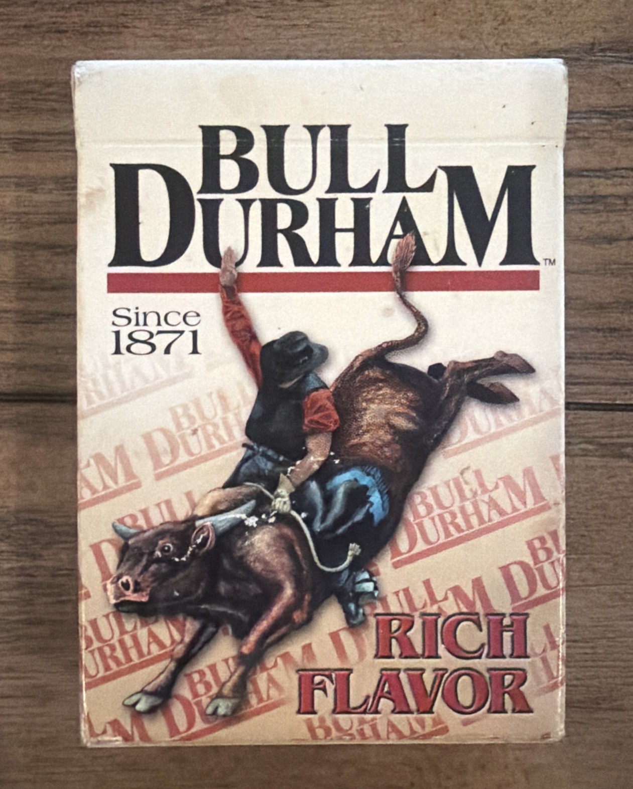 Bull Durham Playing Cards Rich Flavor New Open Box