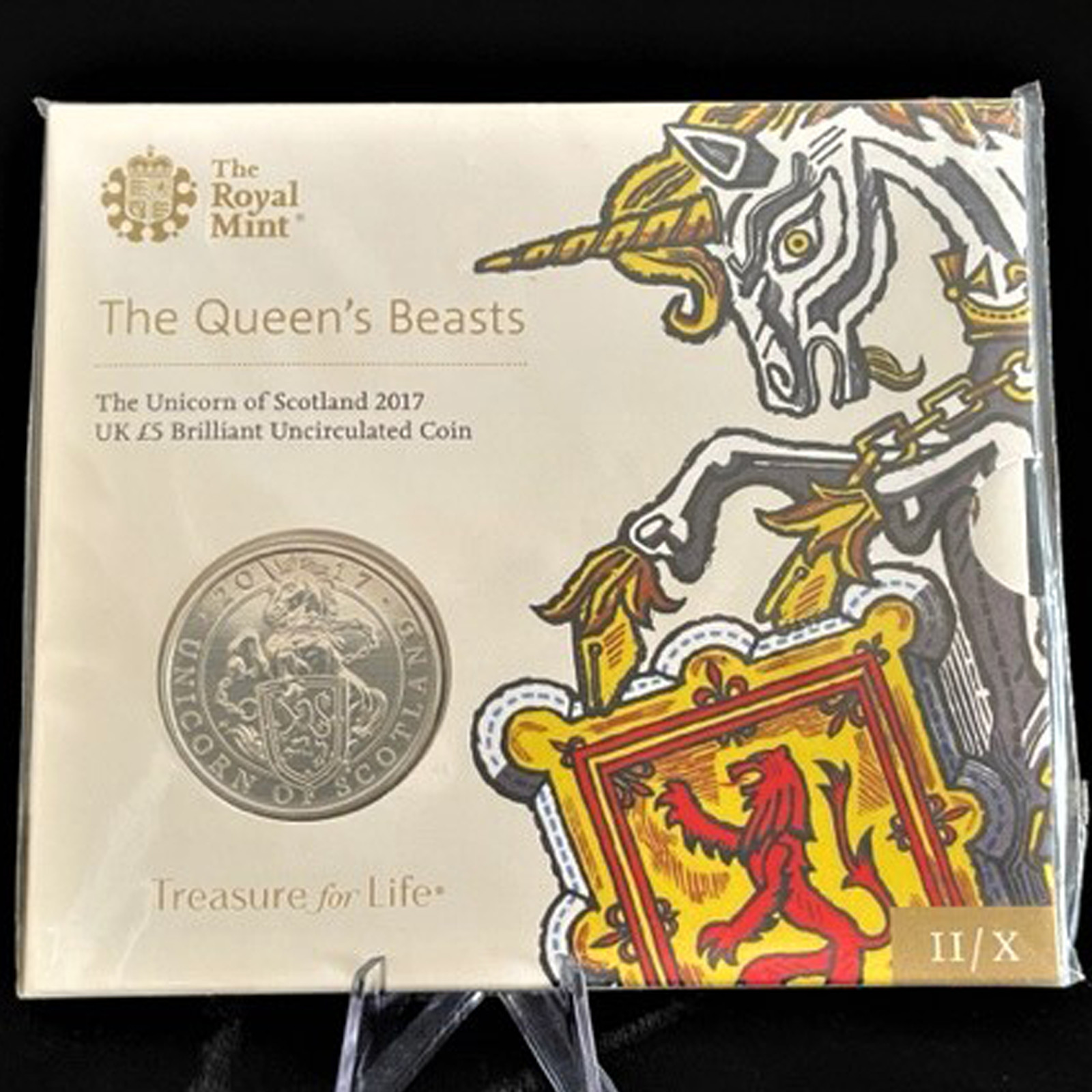 The Queens Beasts Unicorn of Scotland 2017 UK 5 Pounds Brilliant Uncirculated The Queens Beasts Unicorn of Scotland 2017 UK 5 Pounds Brilliant Uncirculated