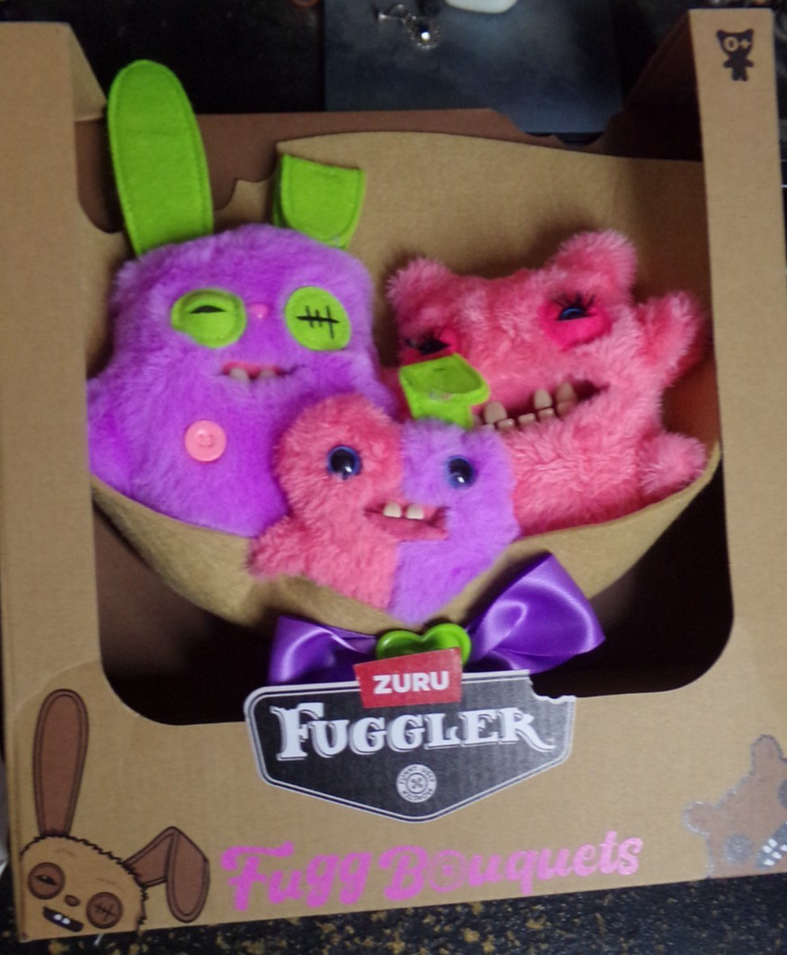 Fuggler Bouquet: 2x9 Inch + 1x3.5 Plush 3.5 inches to 9 inches, Bouquet - NIB Fuggler Bouquet: 2x9 Inch + 1x3.5 Plush 3.5 inches to 9 inches, Bouquet - NIB