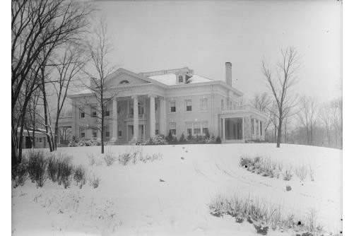 Dayton Ohio Hawthorn Hill Orville Wright House Winter Snow c1914-1928