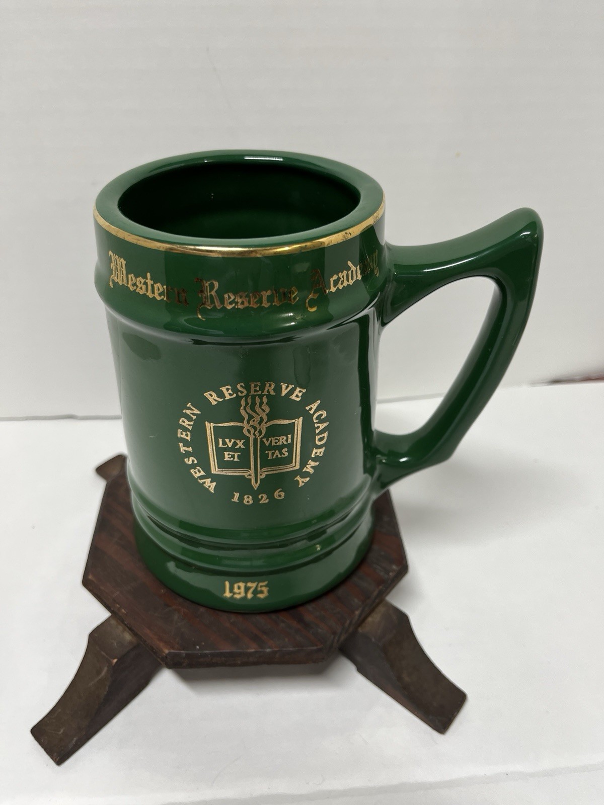 Vtg 1975 Western Reserve Academy Mug Lux Et Veritas Cupper Decorative Academia Vtg 1975 Western Reserve Academy Mug Lux Et Veritas Cupper Decorative Academia