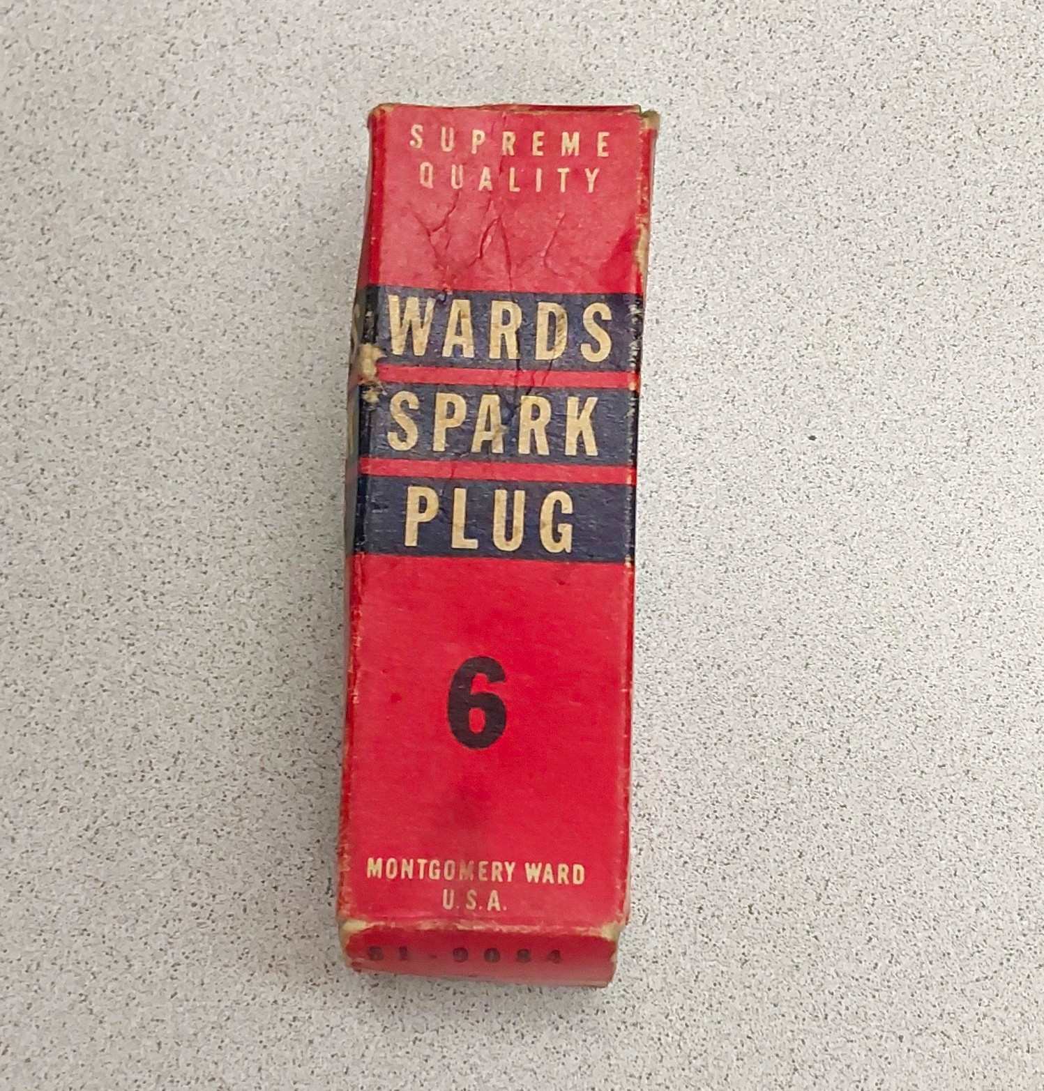Wards Montgomery Ward Spark Plug No. 6 Made in U.S.A. with Box