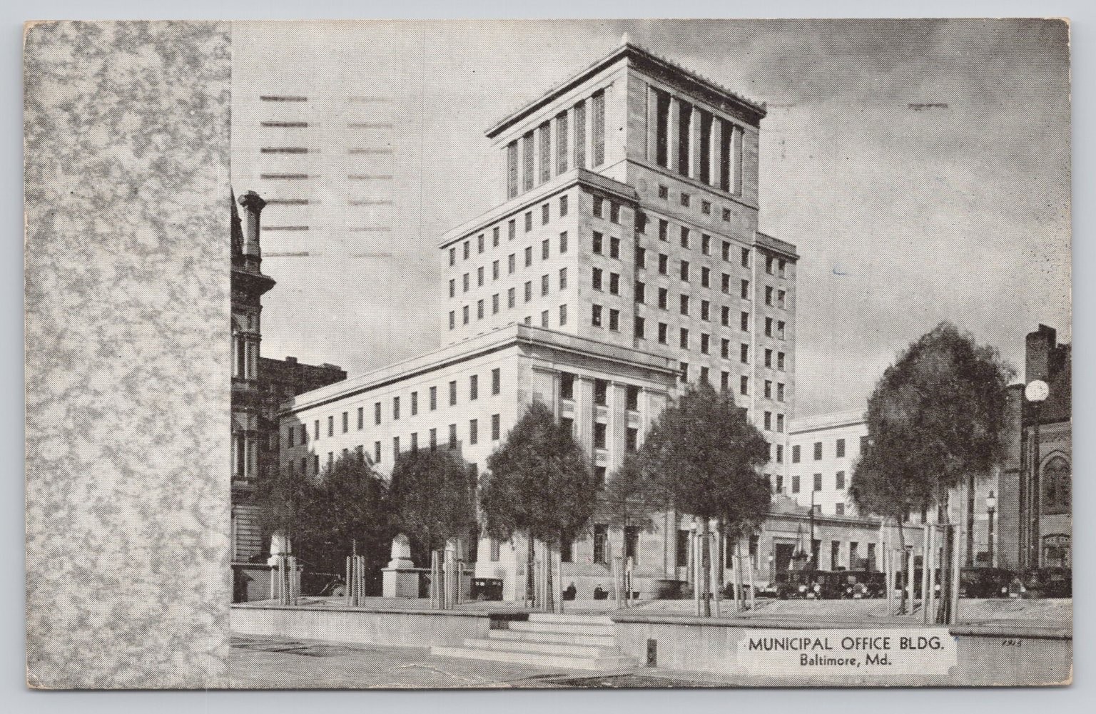1936 Baltimore MD Municipal Office Bldg Postcard Bowers & Ottenheimer Co. 1936 Baltimore MD Municipal Office Bldg Postcard Bowers & Ottenheimer Co.