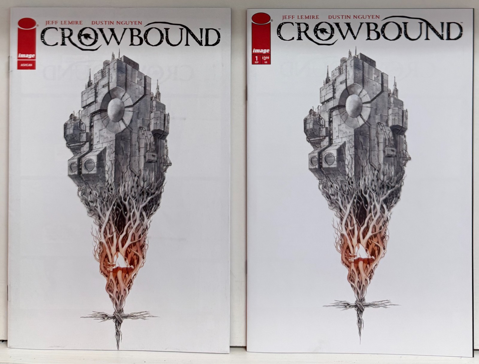 Crowbound #1 & Ashcan Edition Jeff Lemire Dustin Nguyen Bagged & Boarded Crowbound #1 & Ashcan Edition Jeff Lemire Dustin Nguyen Bagged & Boarded