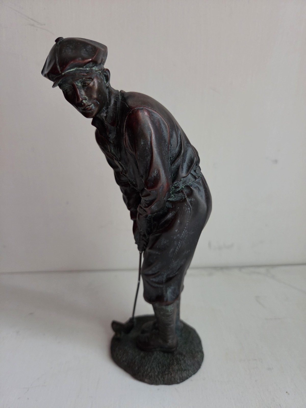 Napco Imports Antique Bronze Finish Classic Male Golfer Statue