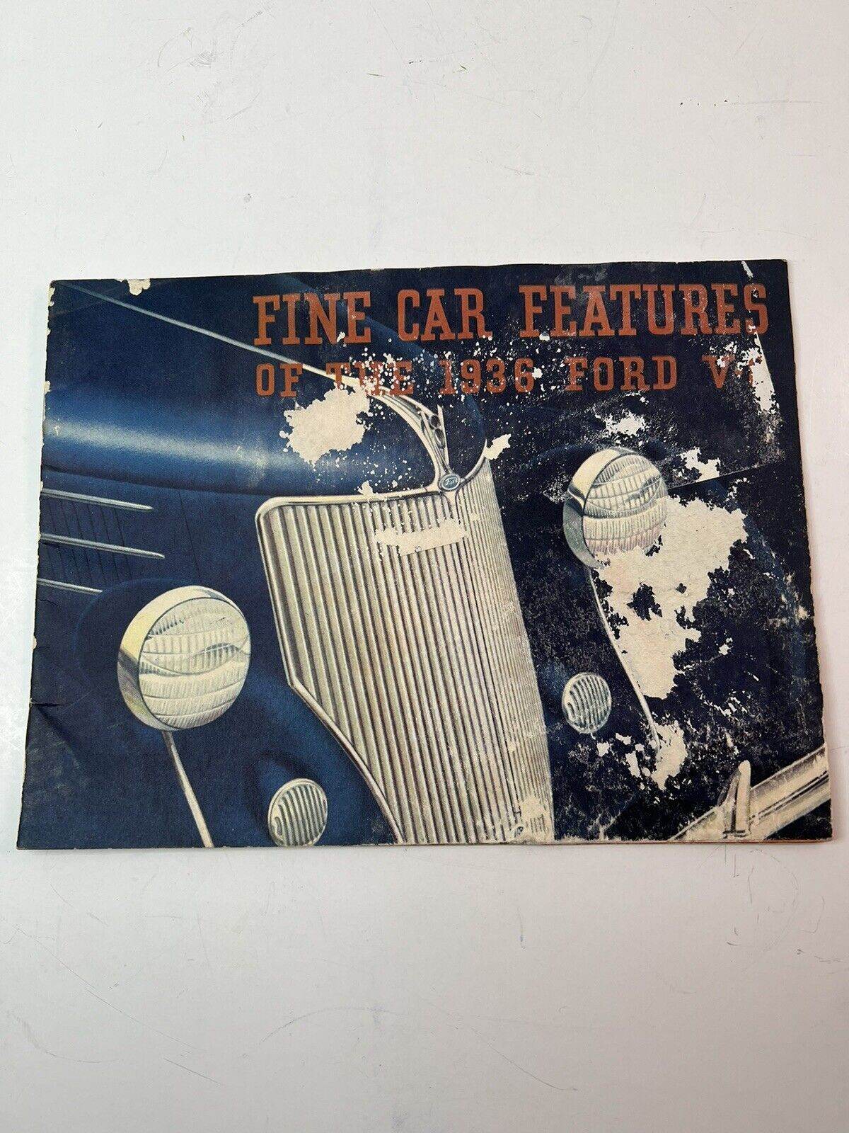 1936 Ford Color Catalog “Ford V-8” 18 Pages Fair Condition