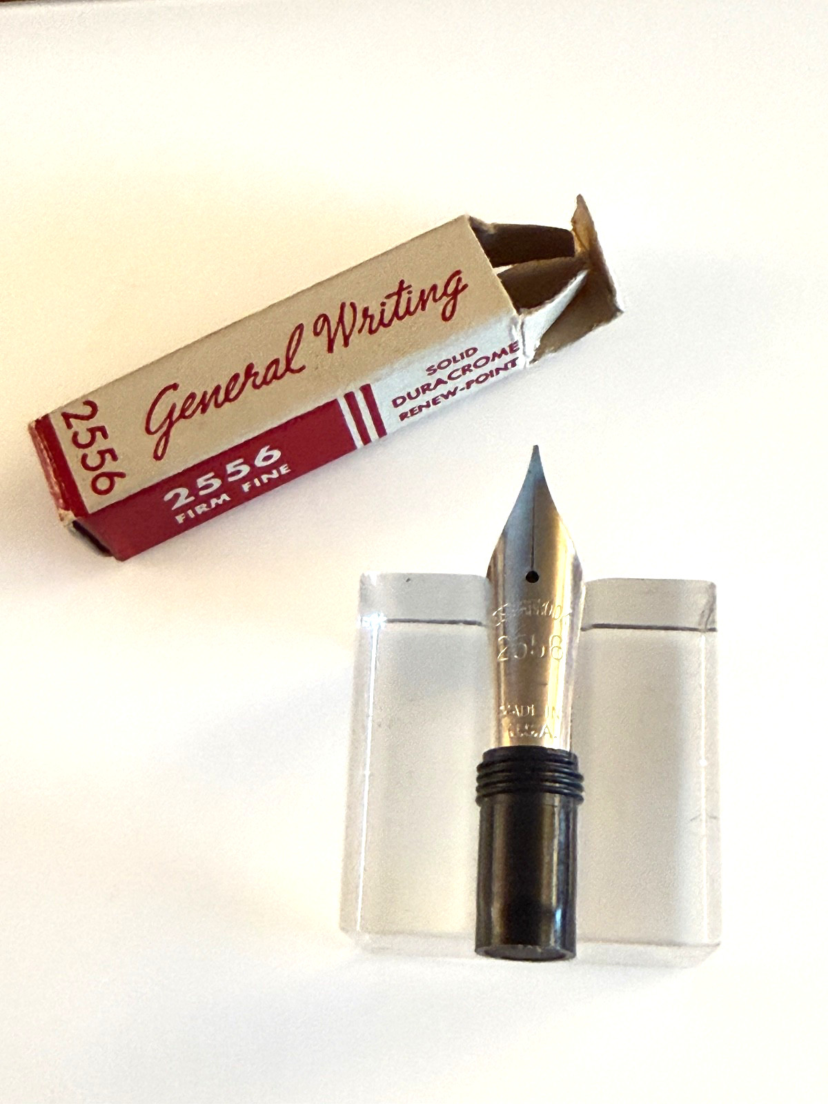 1 Esterbrook New in box fountain pen nib only.  2556 (FINE) or 2668 (MEDIUM)