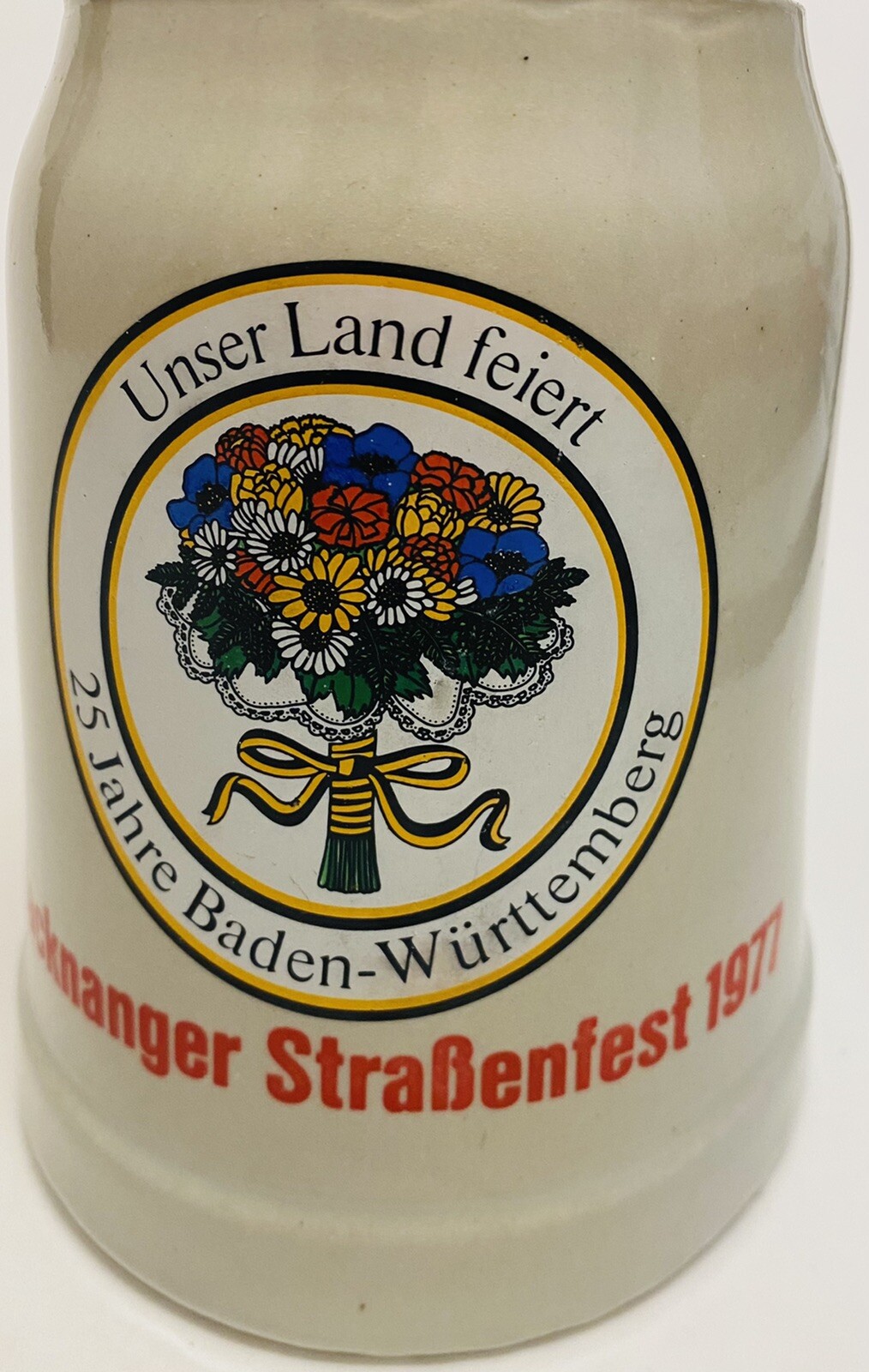 Vintage German Backnanger Strassenfest Mug 1977 Backnang Germany Festival Stein