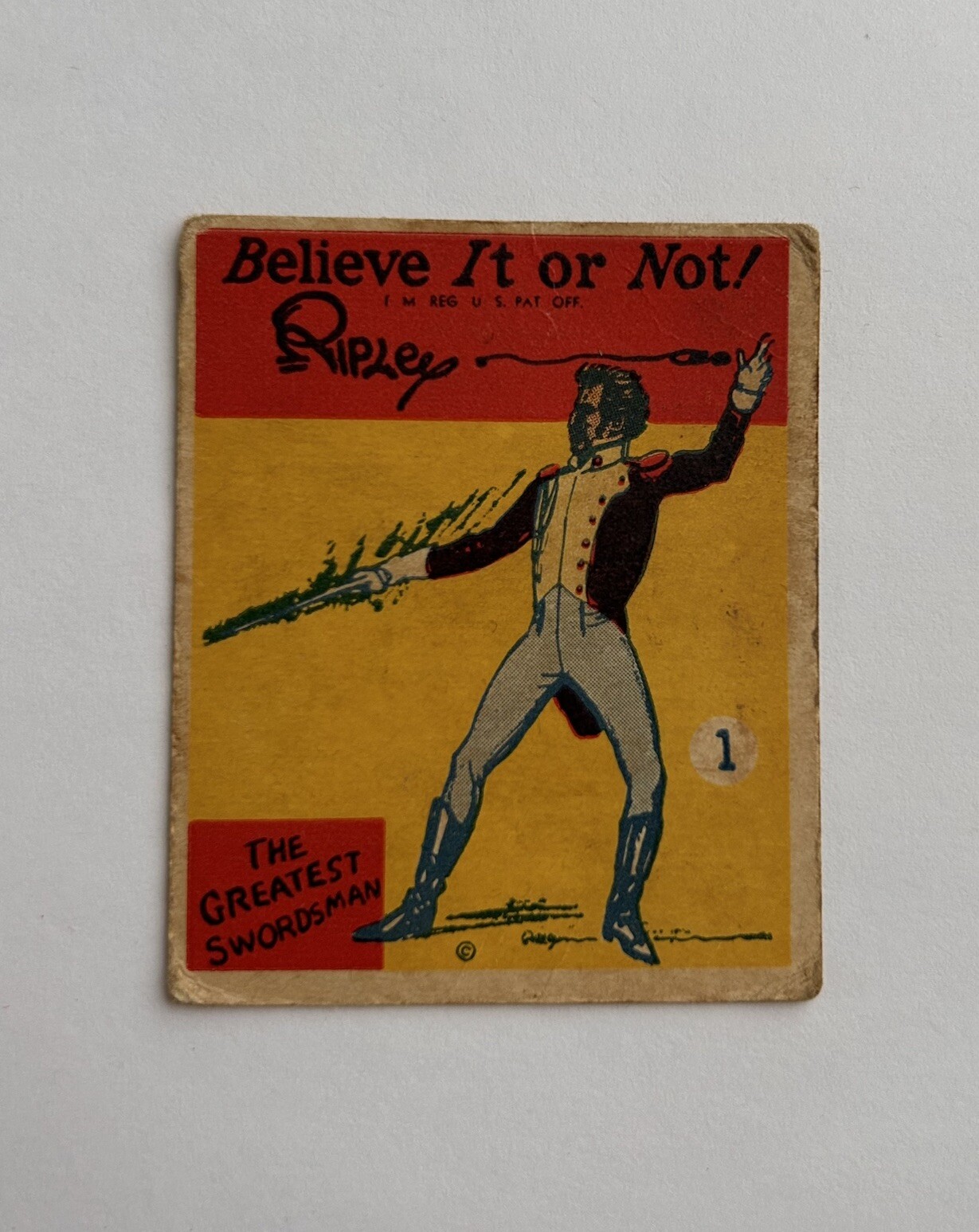 1937 Ripley's Believe It Or Not #1 The Greatest Swordsman