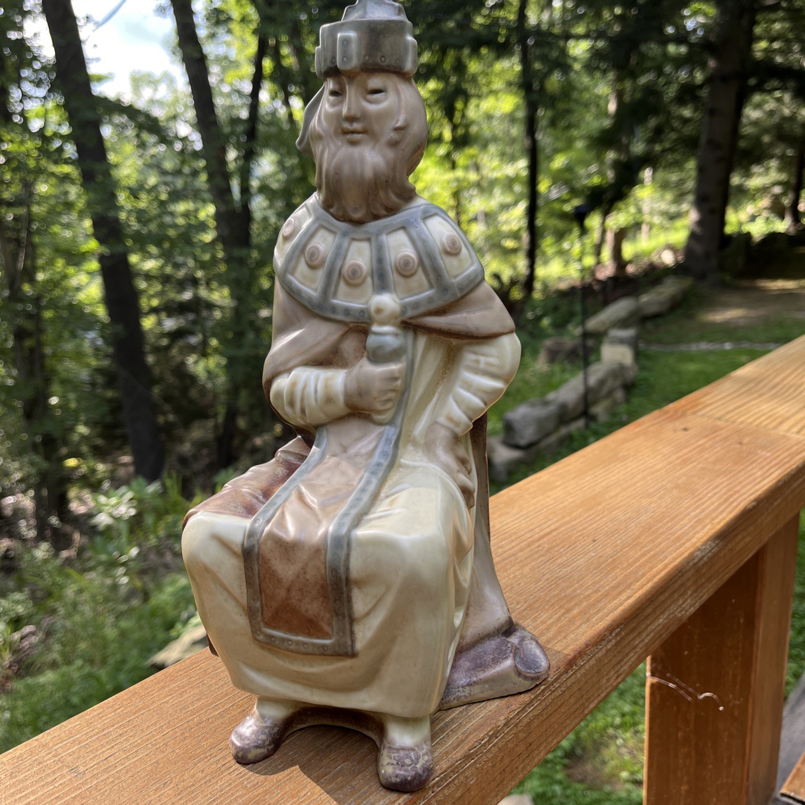 Lladro Old Gothic King Figurine Medieval Rare Gres Finish; 11 Inch Height; Spain Lladro Old Gothic King Figurine Medieval Rare Gres Finish; 11 Inch Height; Spain