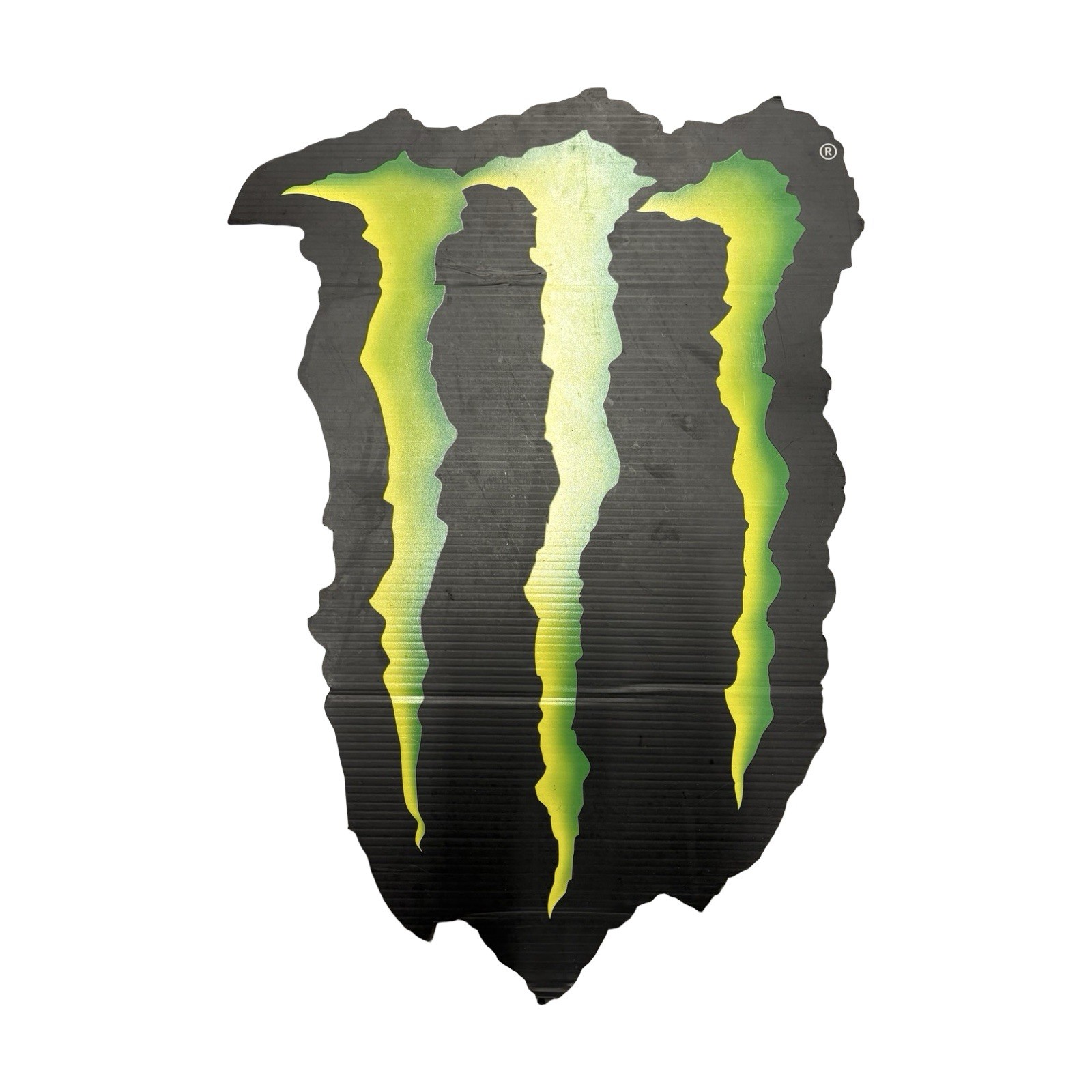 2000s Monster Energy Claw Promo Display Sign Wall Hanging Die Cut Coroplast 
