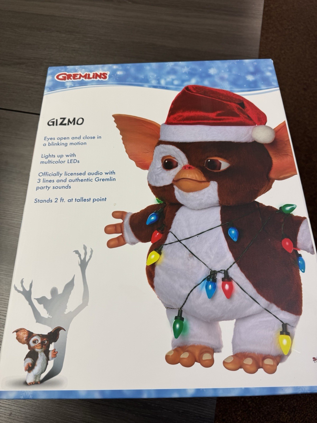2 Ft Animated Gizmo Gremlins Animatronic Christmas Prop LED Light Up Holiday