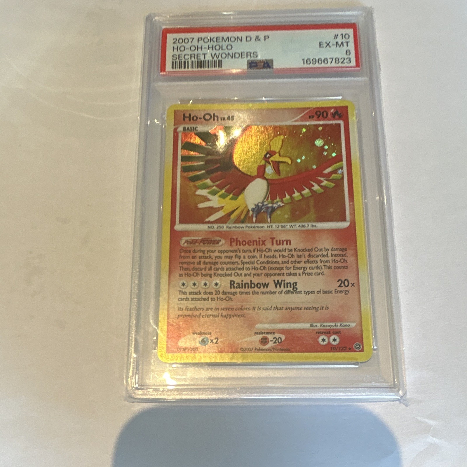 The Pokémon Company Ho-Oh 10/132 Secret Wonders Holo Rare Holo English 90HP