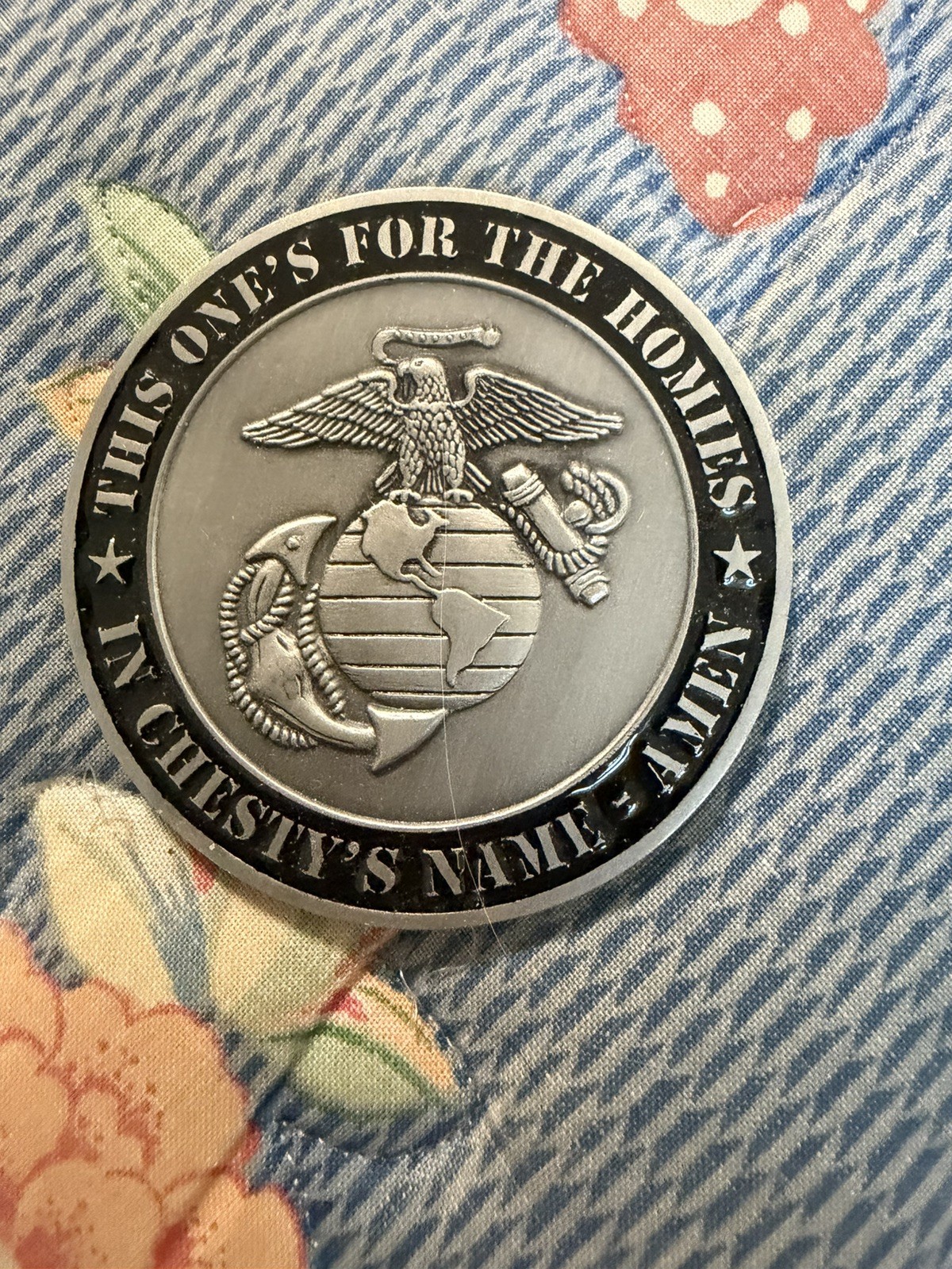 USMC Challenge Coin In Chesty\'s Name Amen Afghanistan 2010 2011 Marine Corps EGA USMC Challenge Coin In Chesty\'s Name Amen Afghanistan 2010 2011 Marine Corps EGA