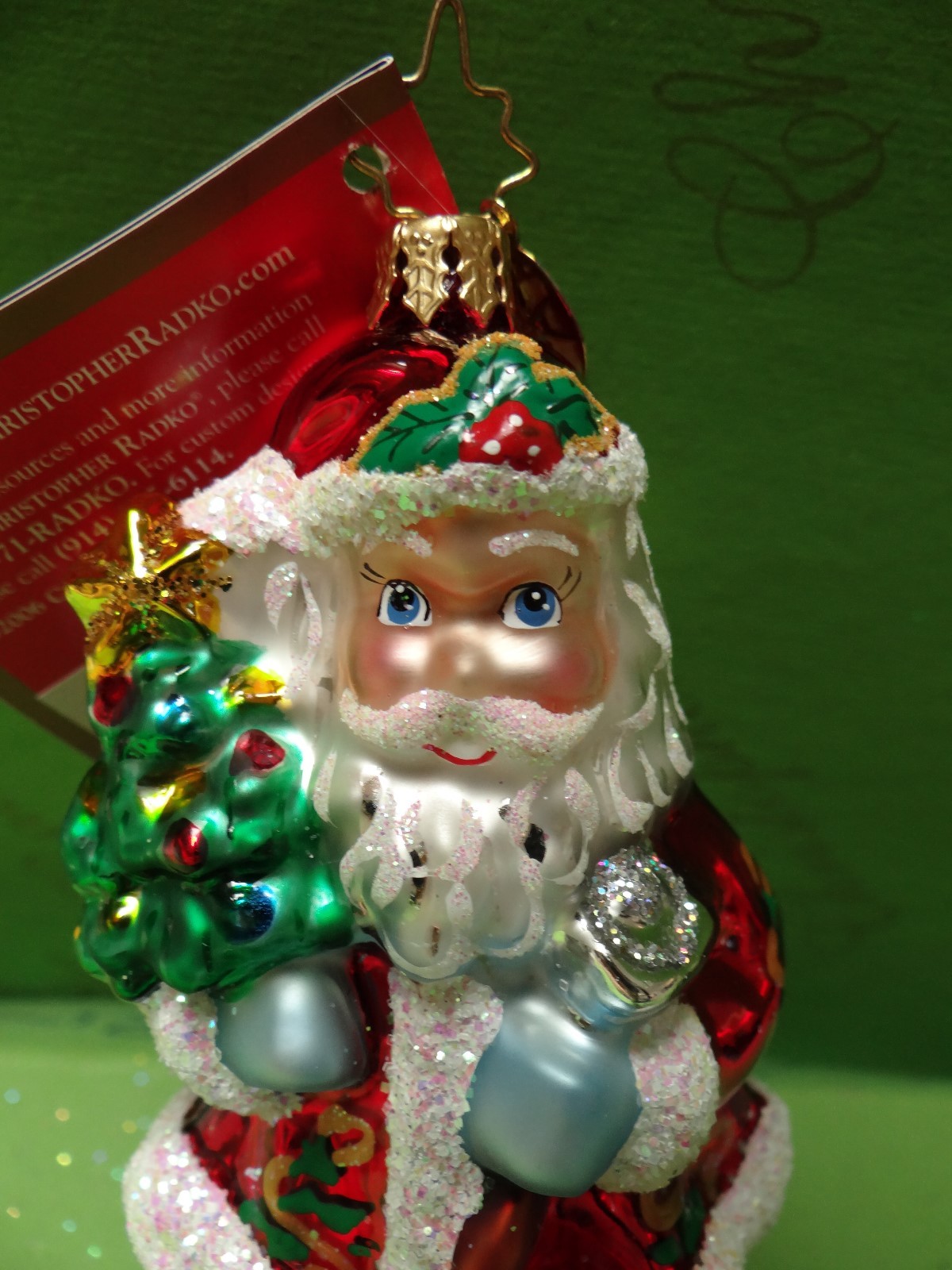 Christopher Radko Festive Visitor Glass Ornament Christopher Radko Festive Visitor Glass Ornament