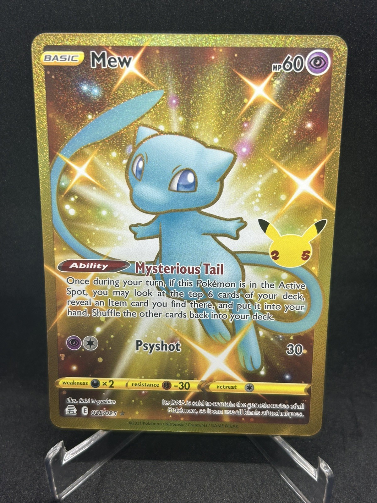 Pokemon Mew 025/025 Celebrations Full Art 2021 (SEE PHOTOS) Pokemon Mew 025/025 Celebrations Full Art 2021 (SEE PHOTOS)