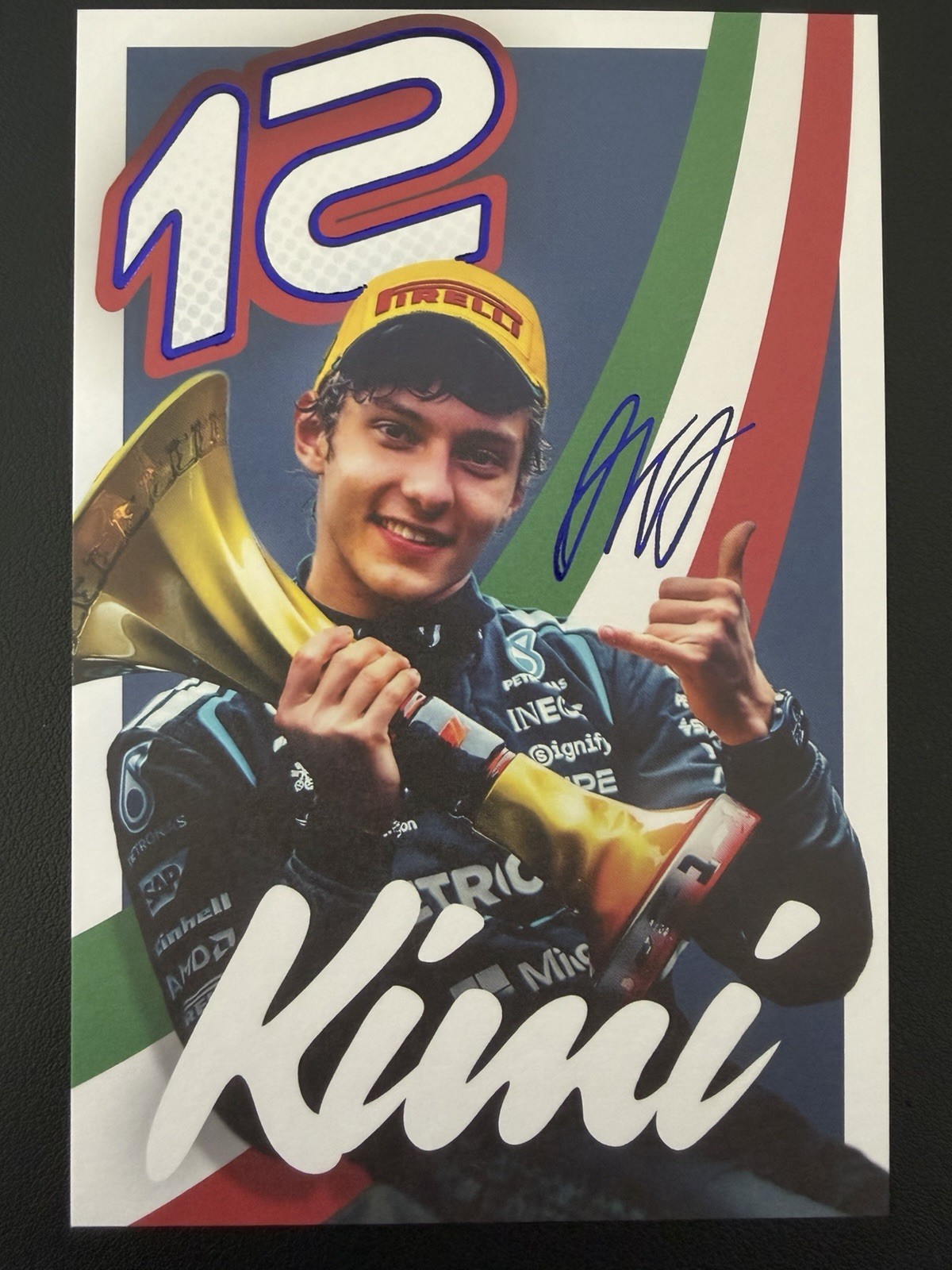Autograph Card Andrea Kimi Antonelli Mercedes AMG Petronas Formula 1 F1 Team 2026
