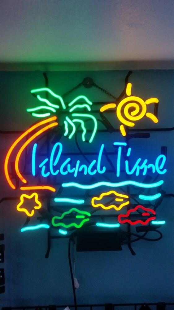 Island Time Palm Tree Sun Fish 20\