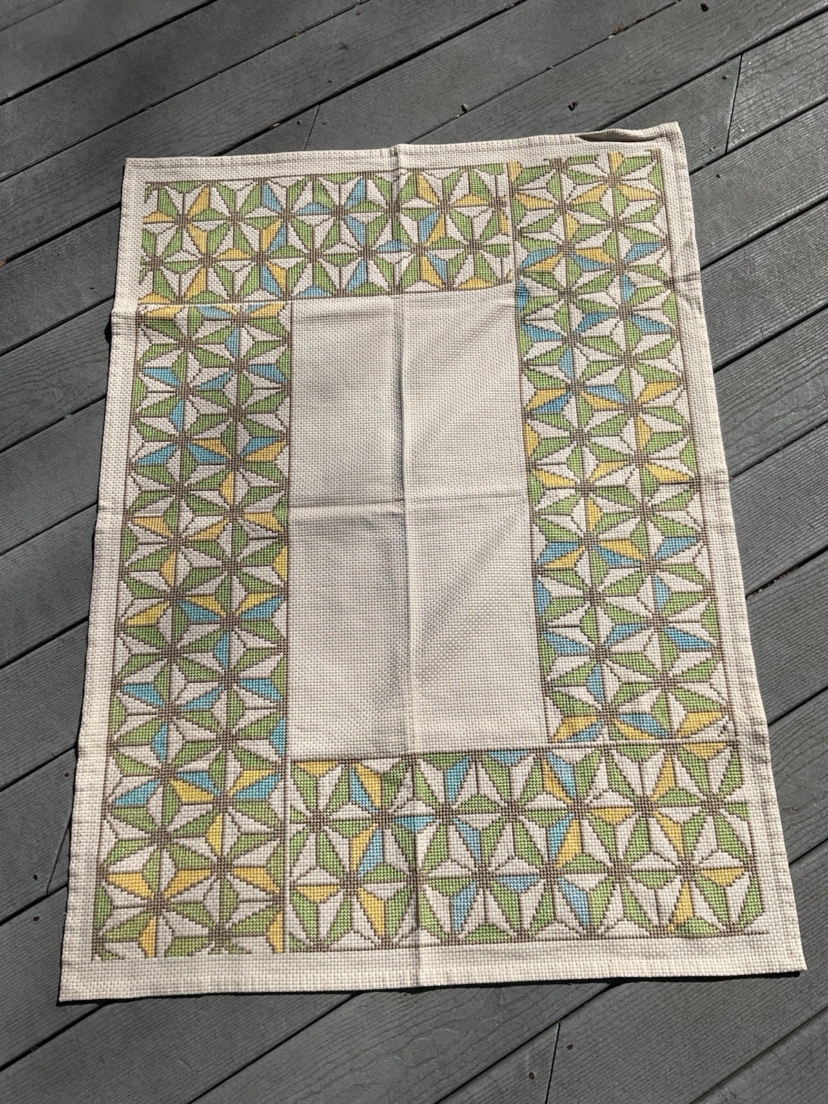 Vintage Crosstitch Tablecloth 
