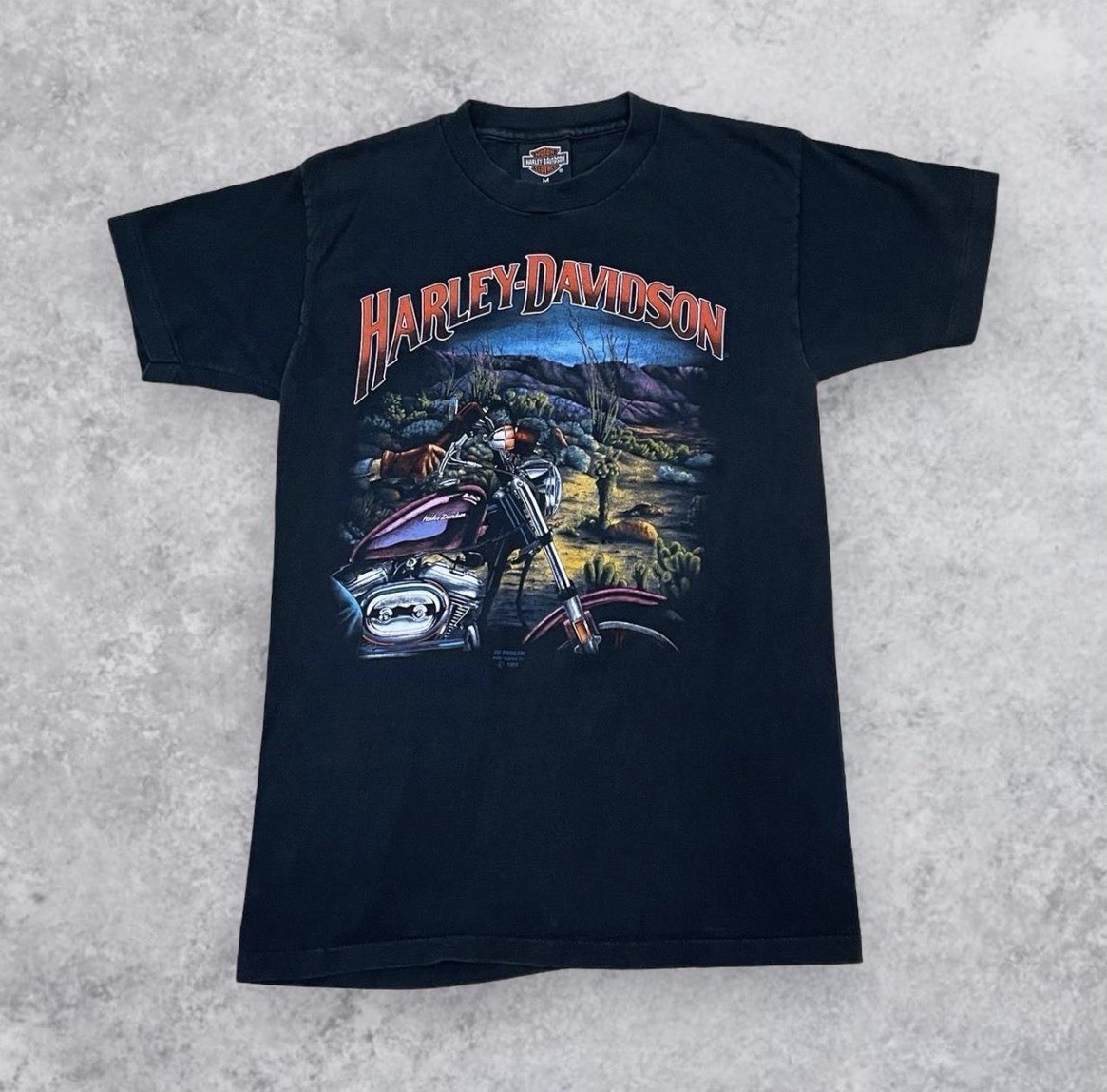 VTG 3D Emblem Harley-Davidson Caruso's Las Vegas Nevada Ride The Strip Sz M VTG 3D Emblem Harley-Davidson Caruso's Las Vegas Nevada Ride The Strip Sz M