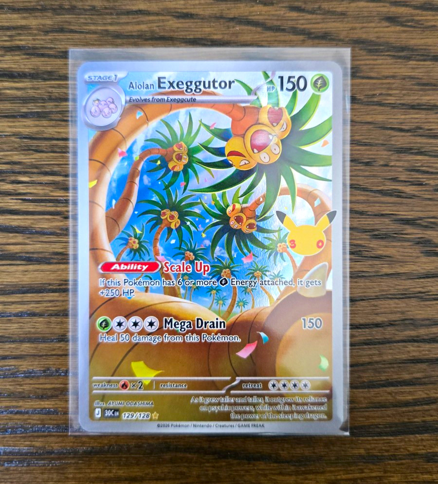 Pokémon TCG  30th Celebration - Alolan Exeggutor 129/128