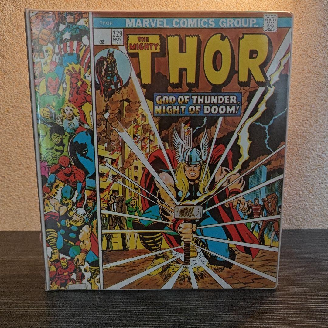 Mead 1970 The Mighty Thor Marvel Comics Vintage Slide Ring Binder